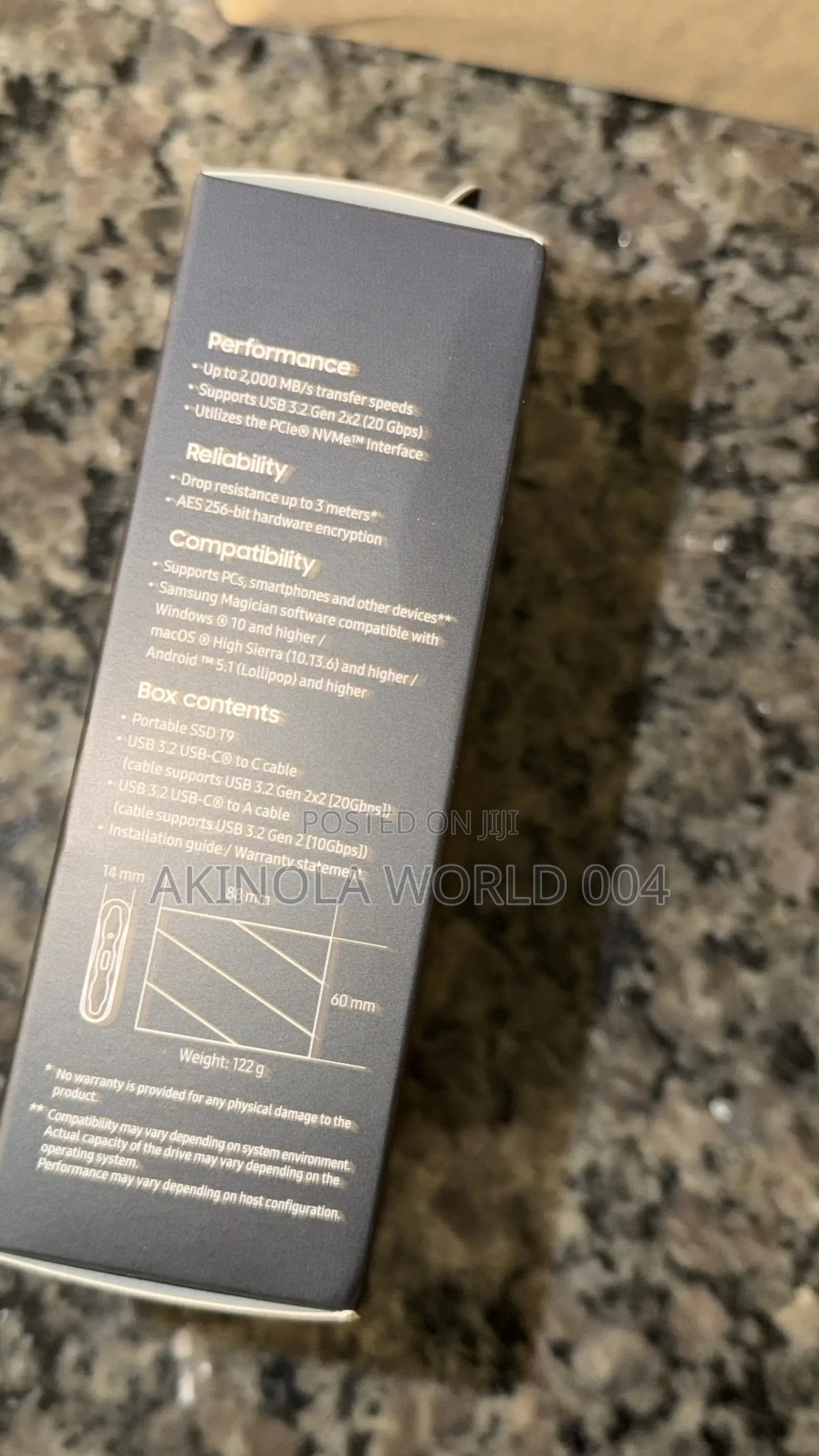 Brand New Sealed Samsung T9 Portable SSD 4terabyte