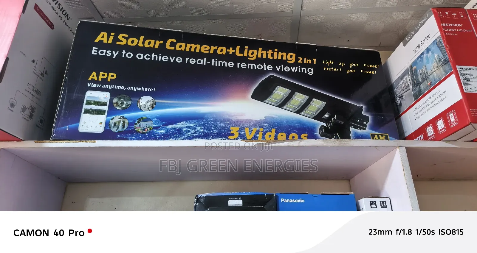 Solar Streetlights and CCTV Camera