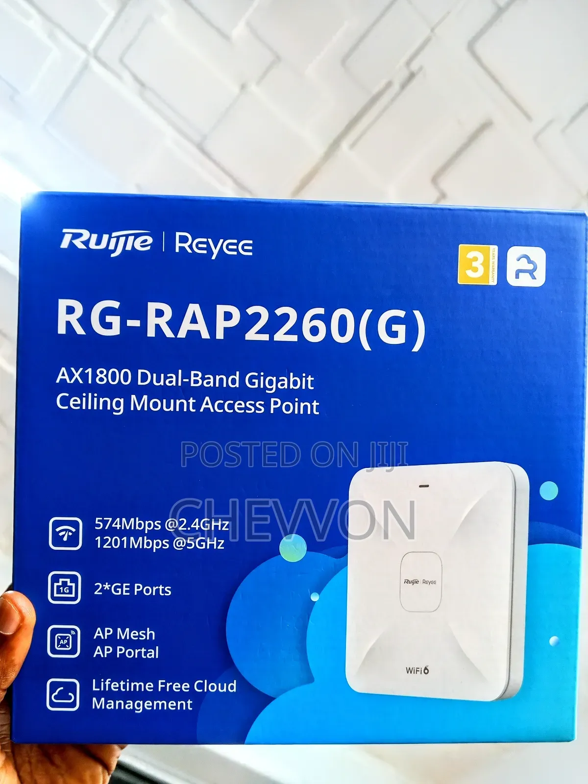 Ruijie Reyee Rg-Rap2260(G) | Ax1800 Wifi 6 | Dual-Band Gigabit Ap
