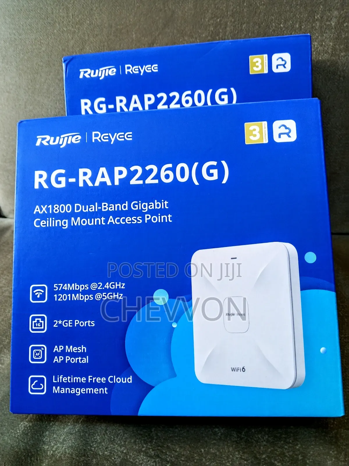 Ruijie Reyee Rg-Rap2260(G) | Ax1800 Wifi 6 | Dual-Band Gigabit Ap