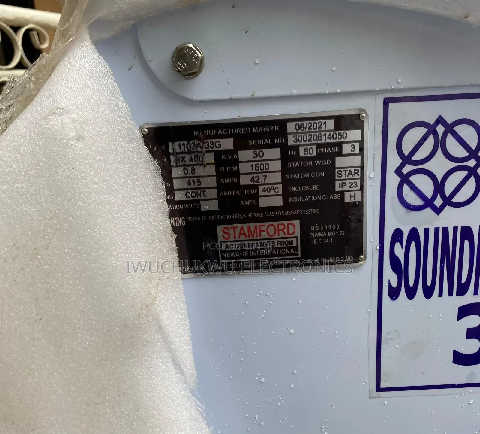 Perkins 30kva | Diesel Soundproof Generator | 2 Years Warranty ✓✓✓