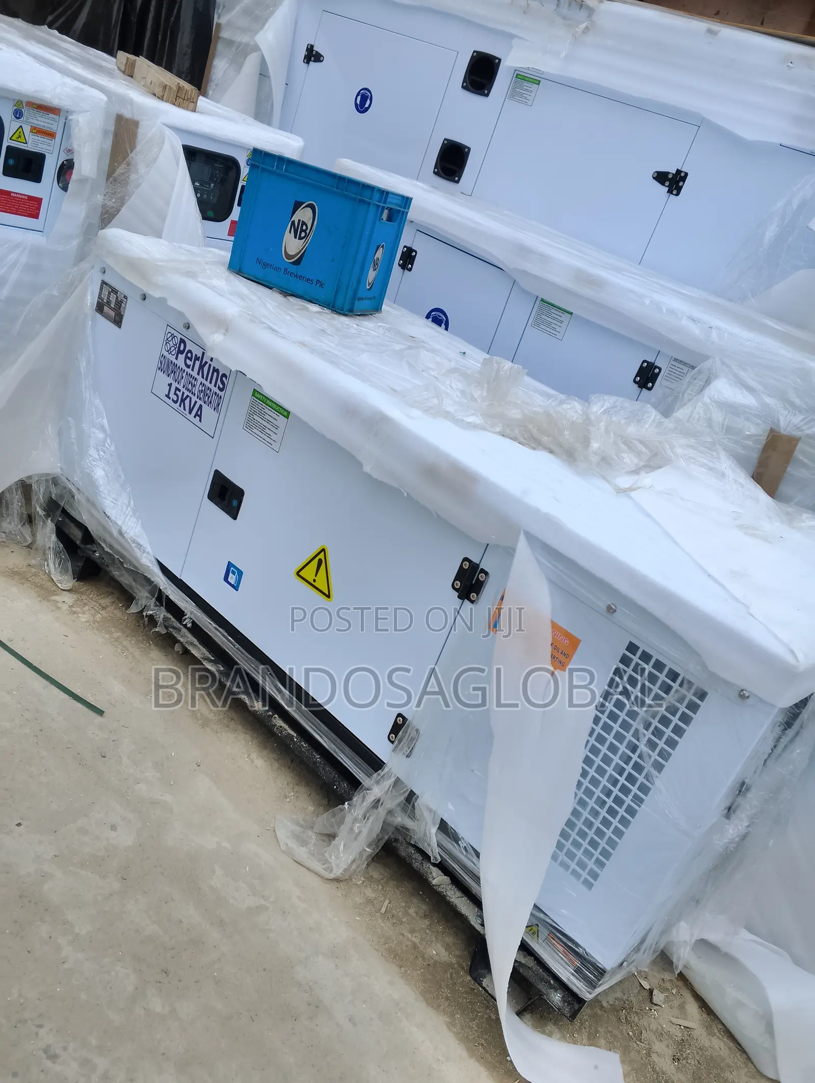 Brand New Perkins 15kva Soundproof Generator Sp-15 Heavy Duty Power