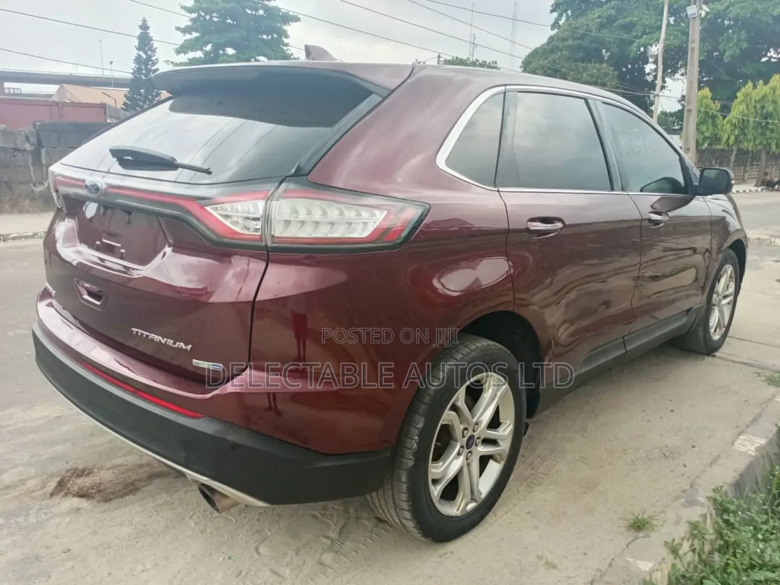 Ford Edge Titanium AWD 2018 Burgundy