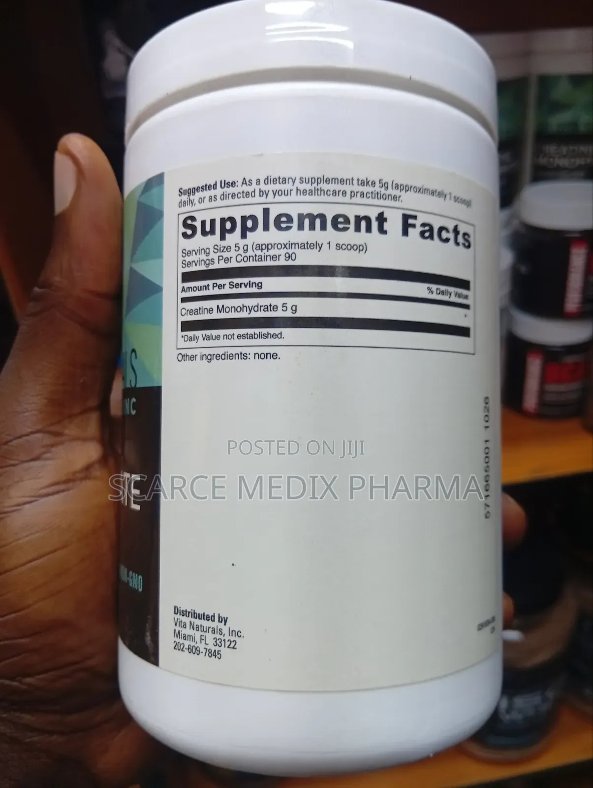 Creatine Monohydrate - Vita Naturals