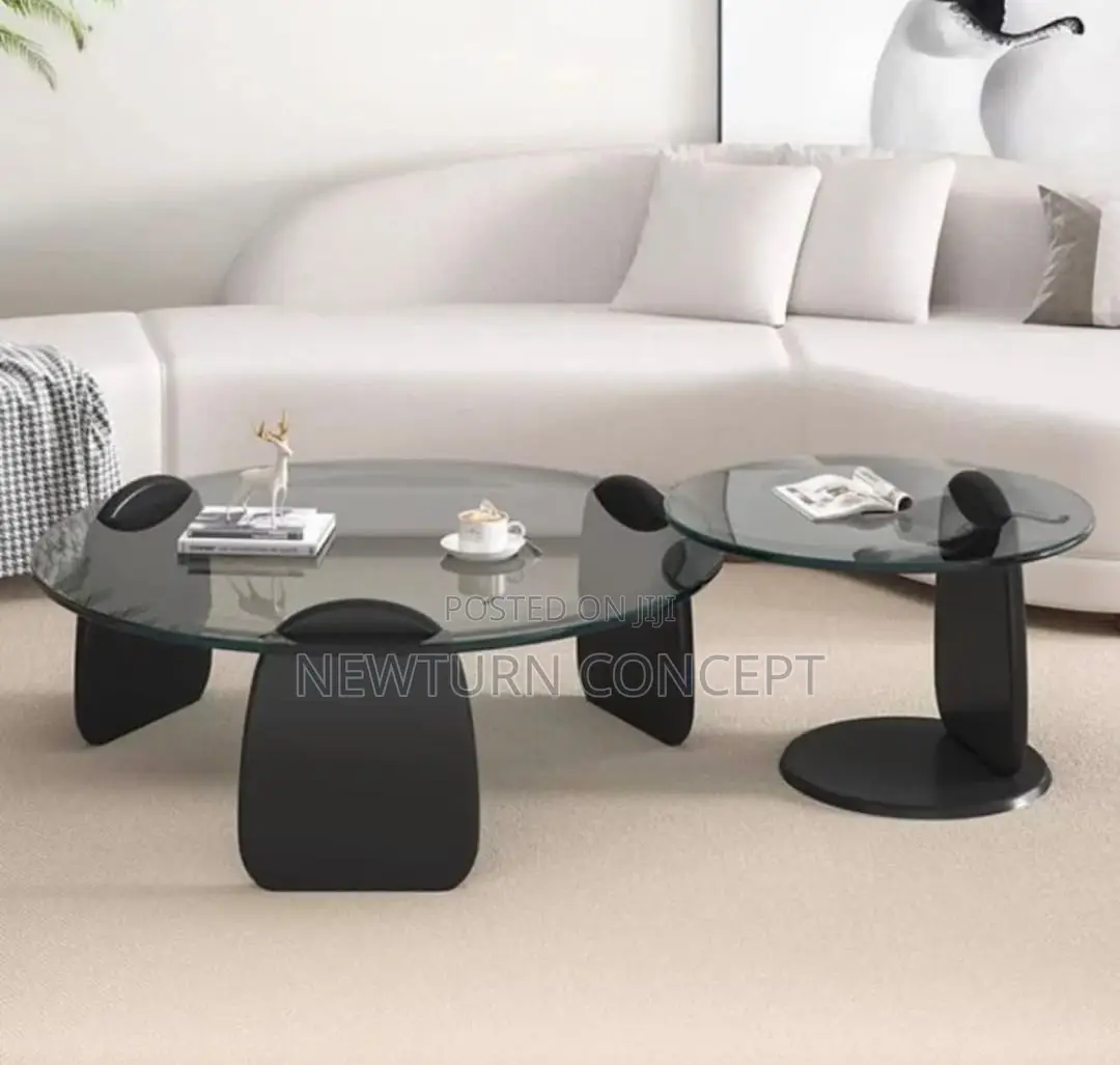 Tampered Tick Glass Center Table