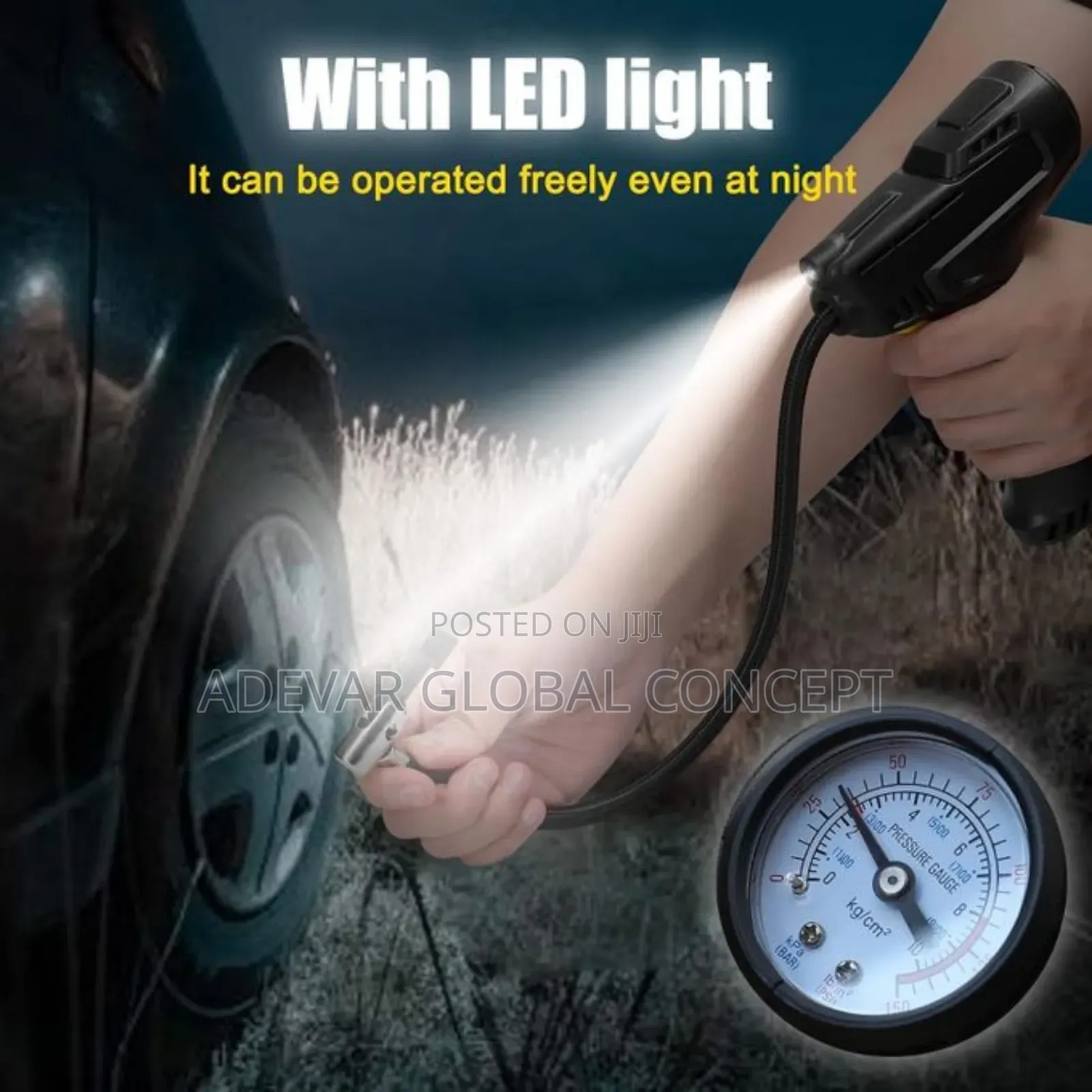 Portable Car Air Pump for Bicycle/Car Tires/Balls