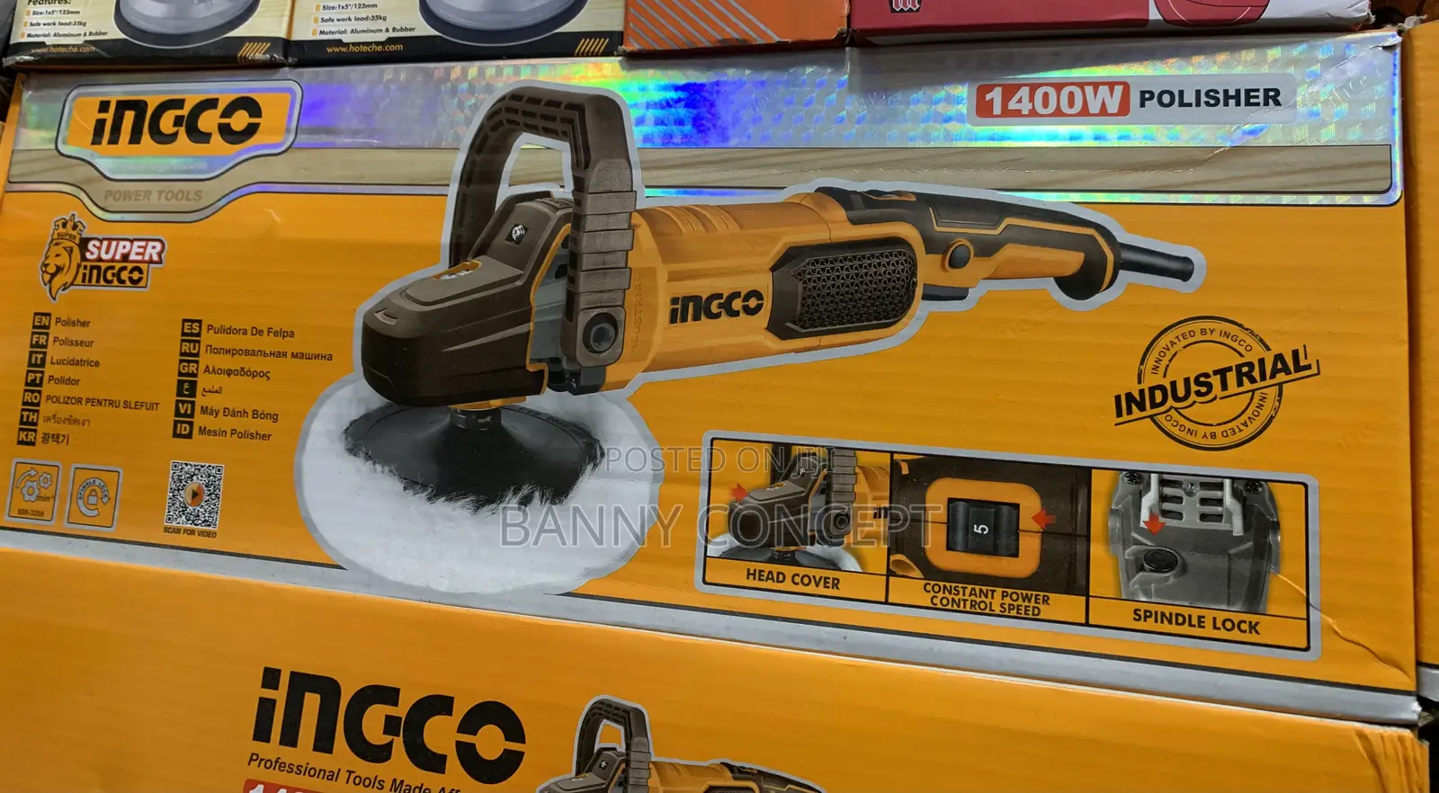 Ingco 1400w Angle Polishers
