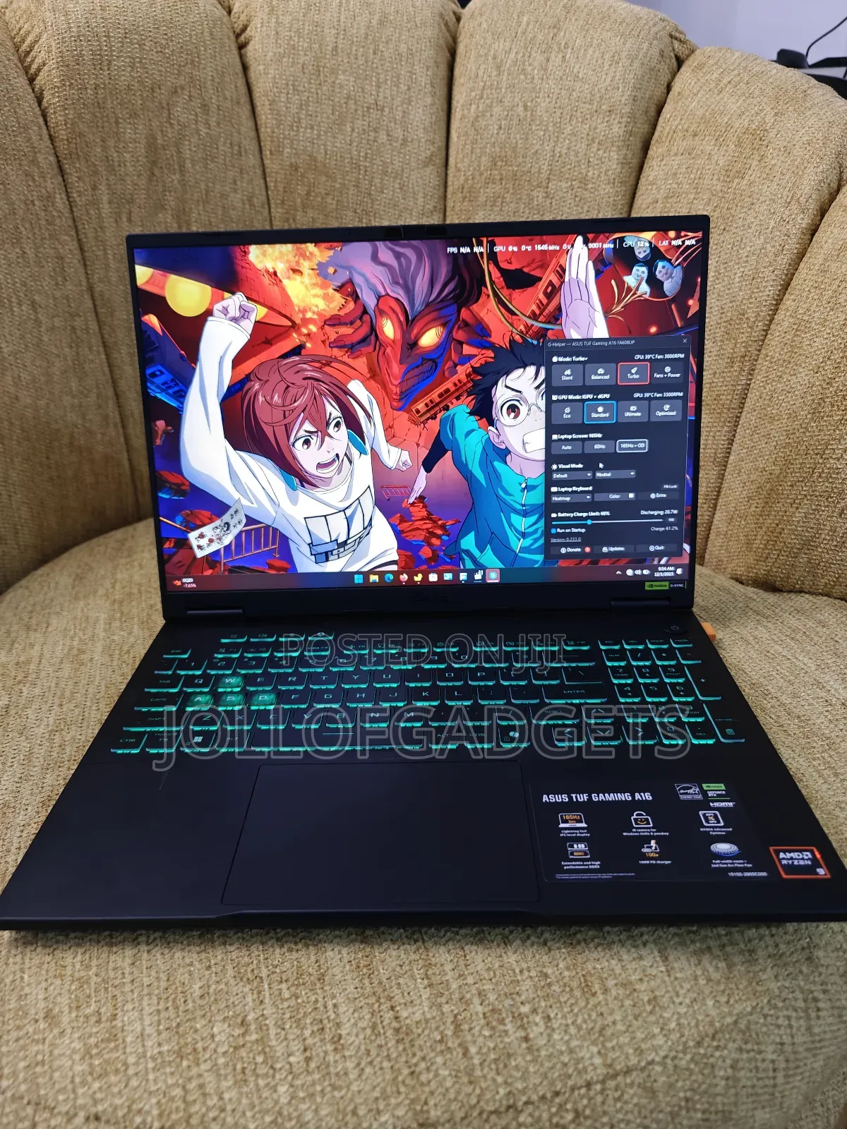 Laptop Asus TUF Gaming A16 32GB AMD Ryzen 9 SSD 1T