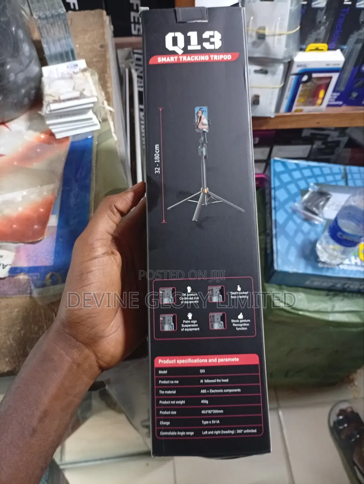 Q13 Smart Tracking Tripod – 360° Ai Follow Extendable Stand