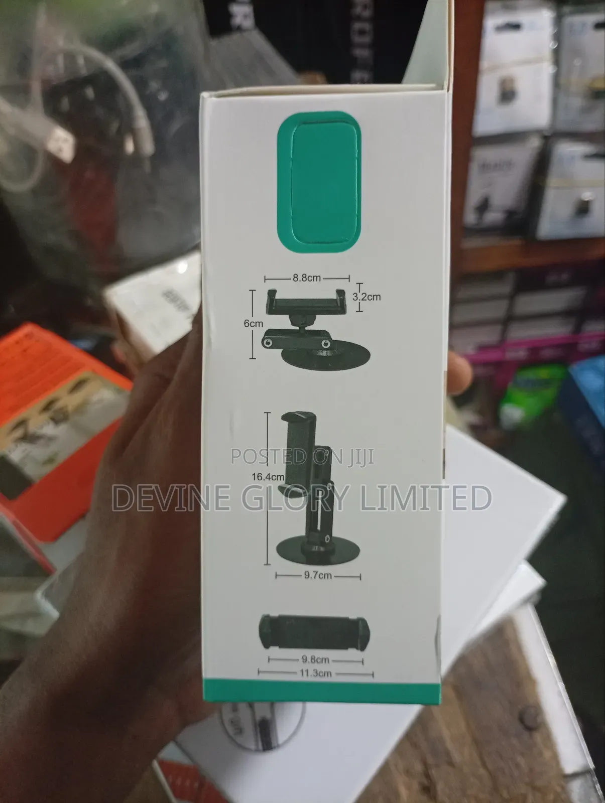By-557 Foldable Desktop Phone Stand – Adjustable 360° Holder
