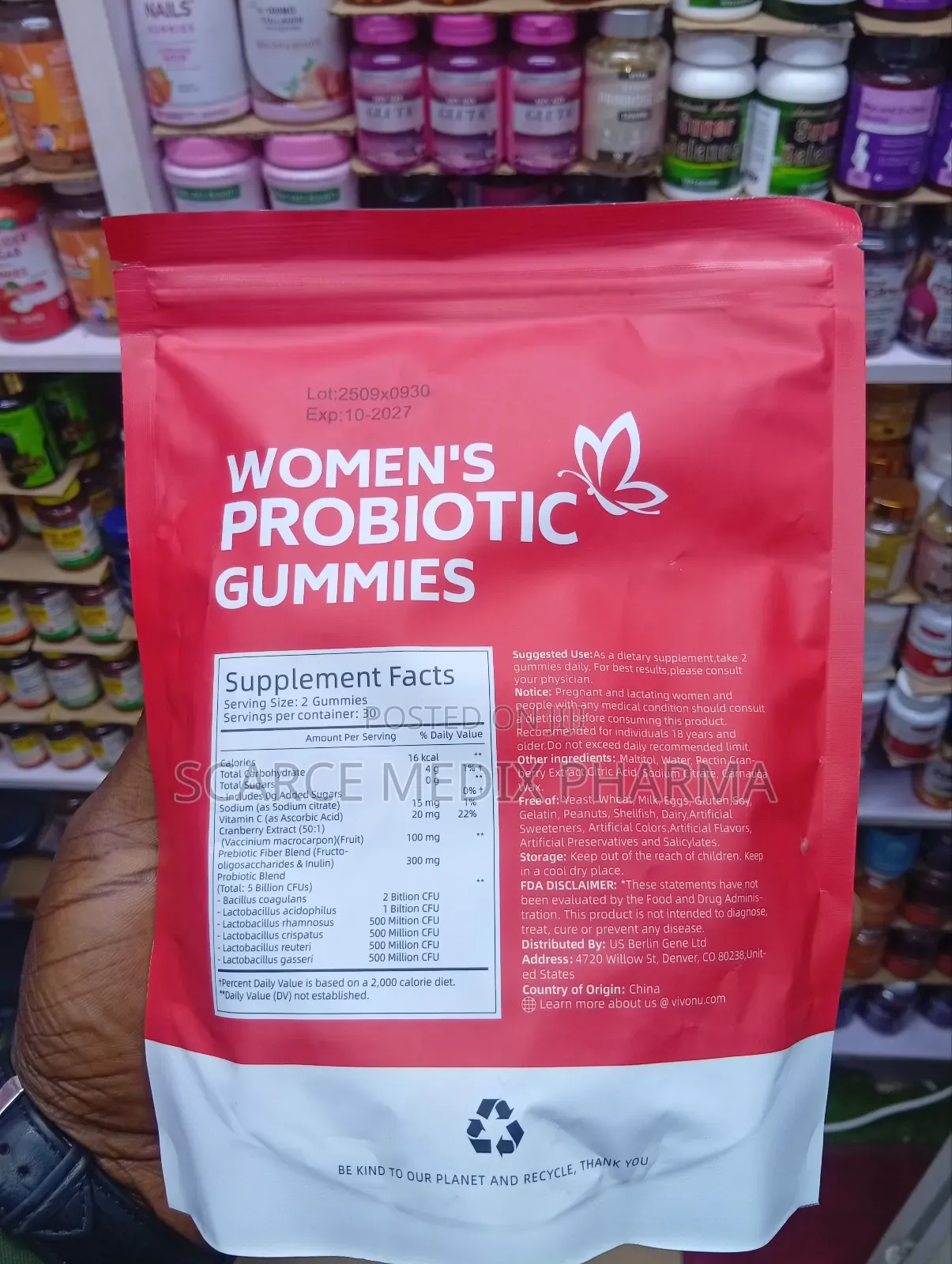 Women's Probiotic Gummies - Vivonu