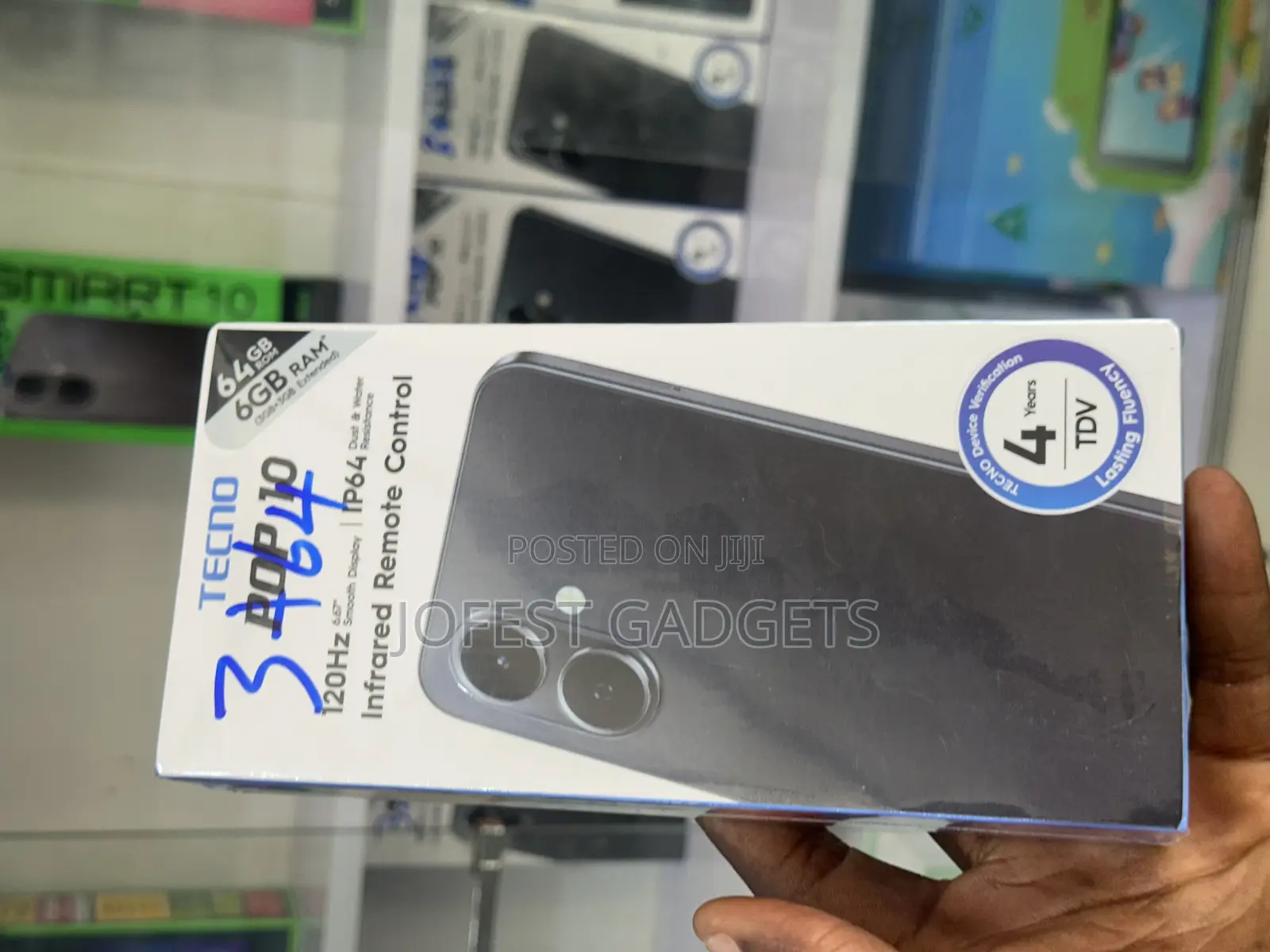 New Tecno Pop 10 64 GB Black