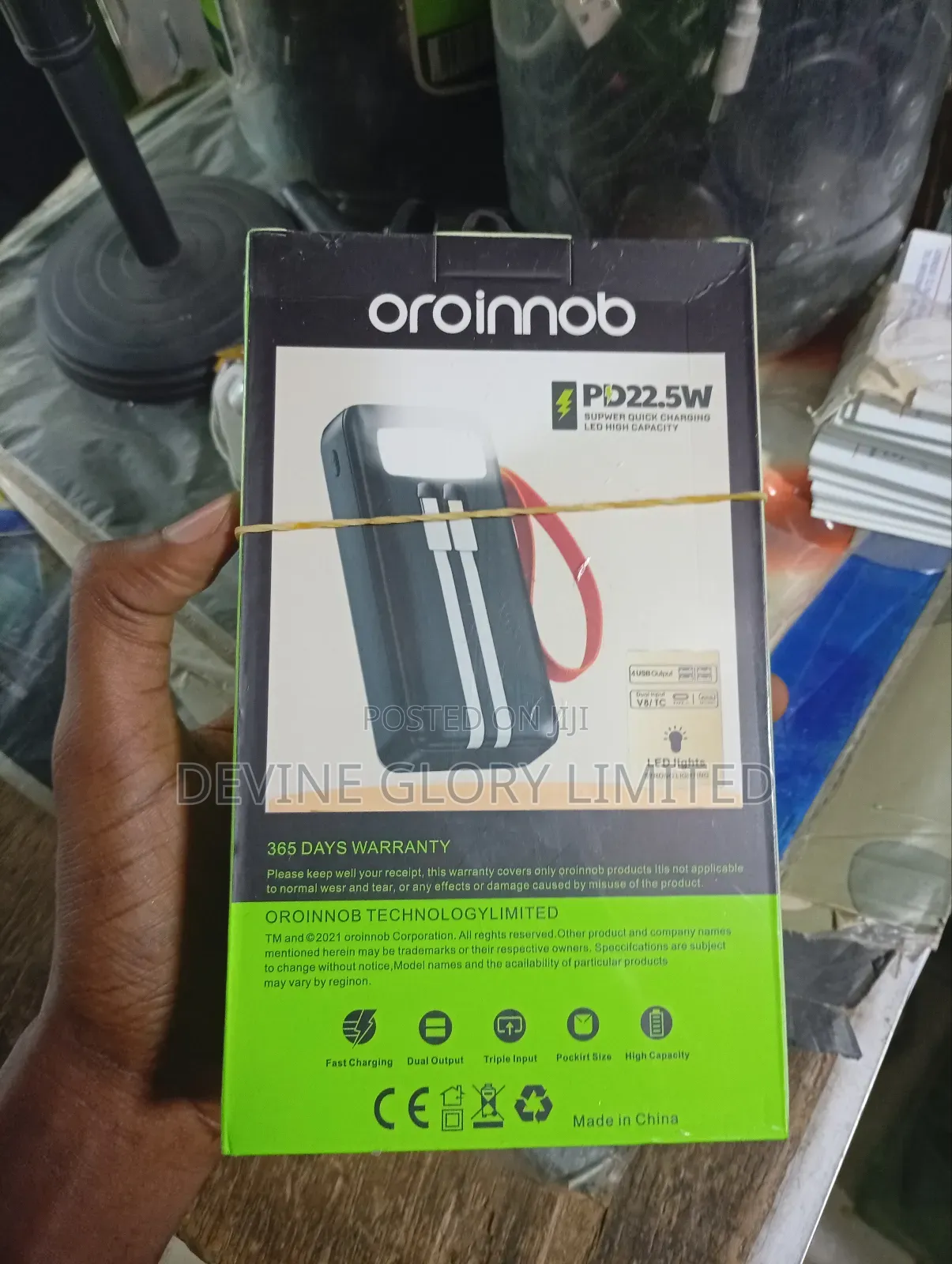 Oroinnob Titan Yb-020 30,000mah Power Bank – Pd22.5w Fast Charge