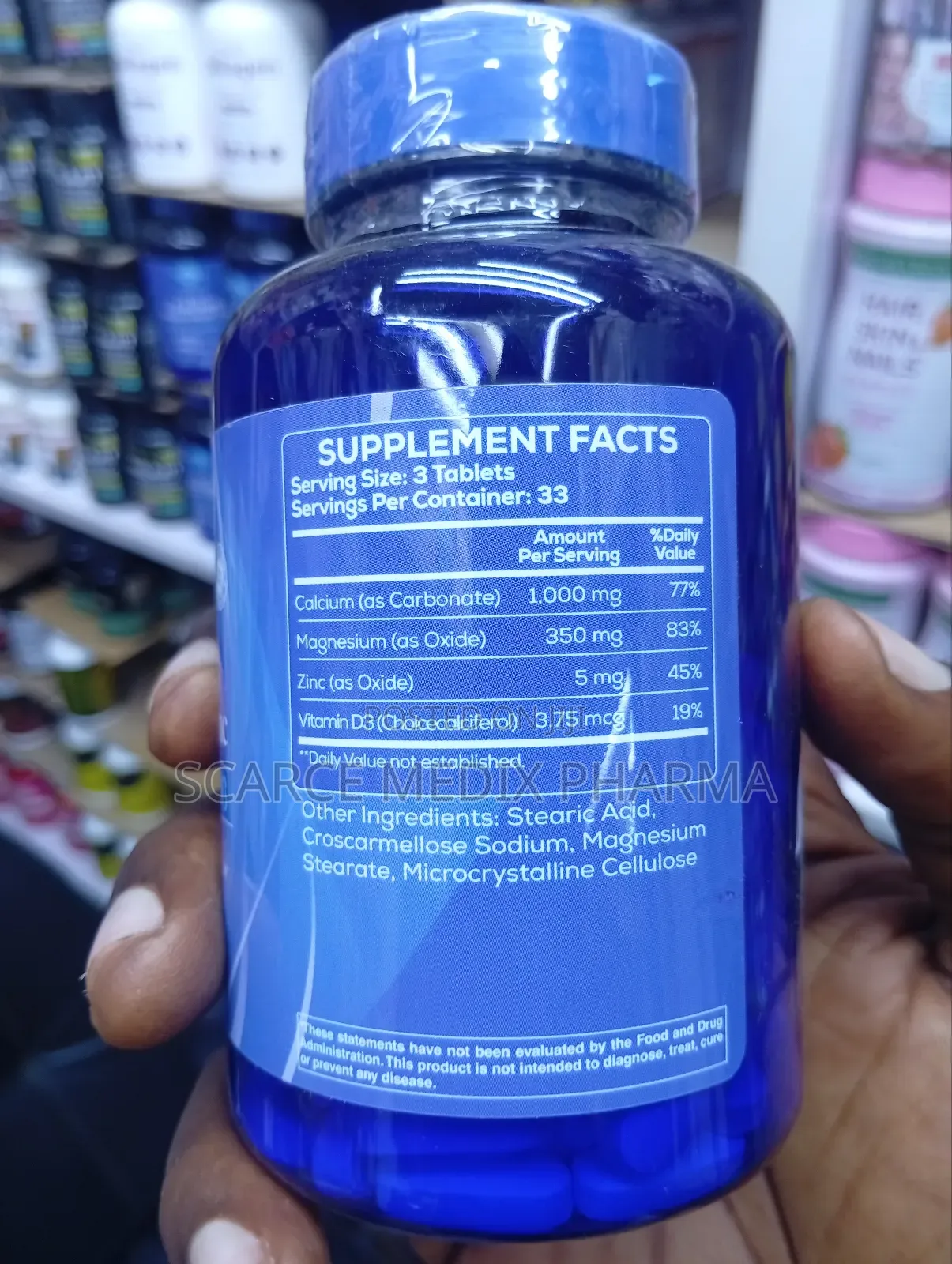 Chelated Calcium Magnesium Zinc With Vitamin D3