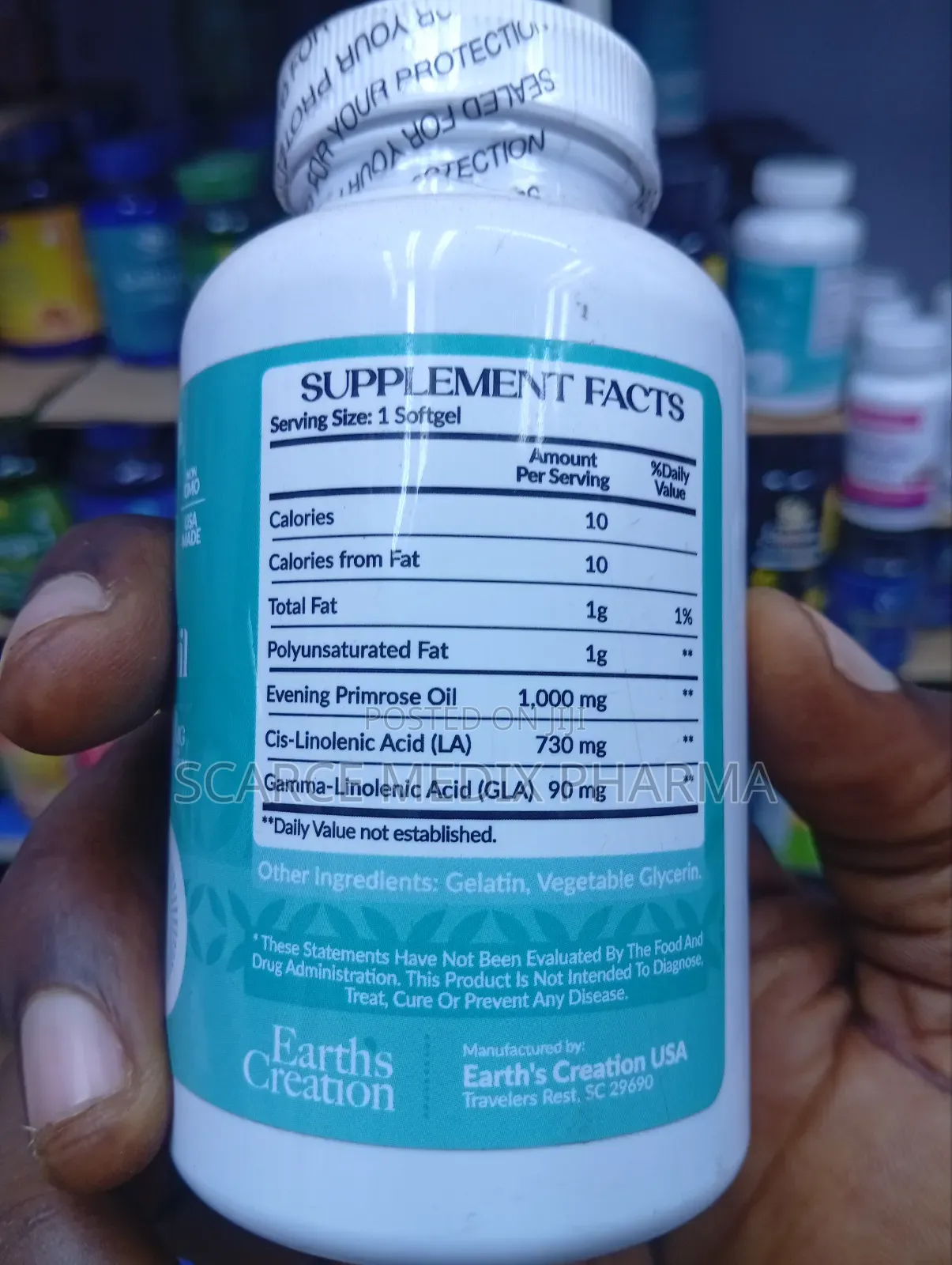 Natural Evening Primrose Oil 1000mg