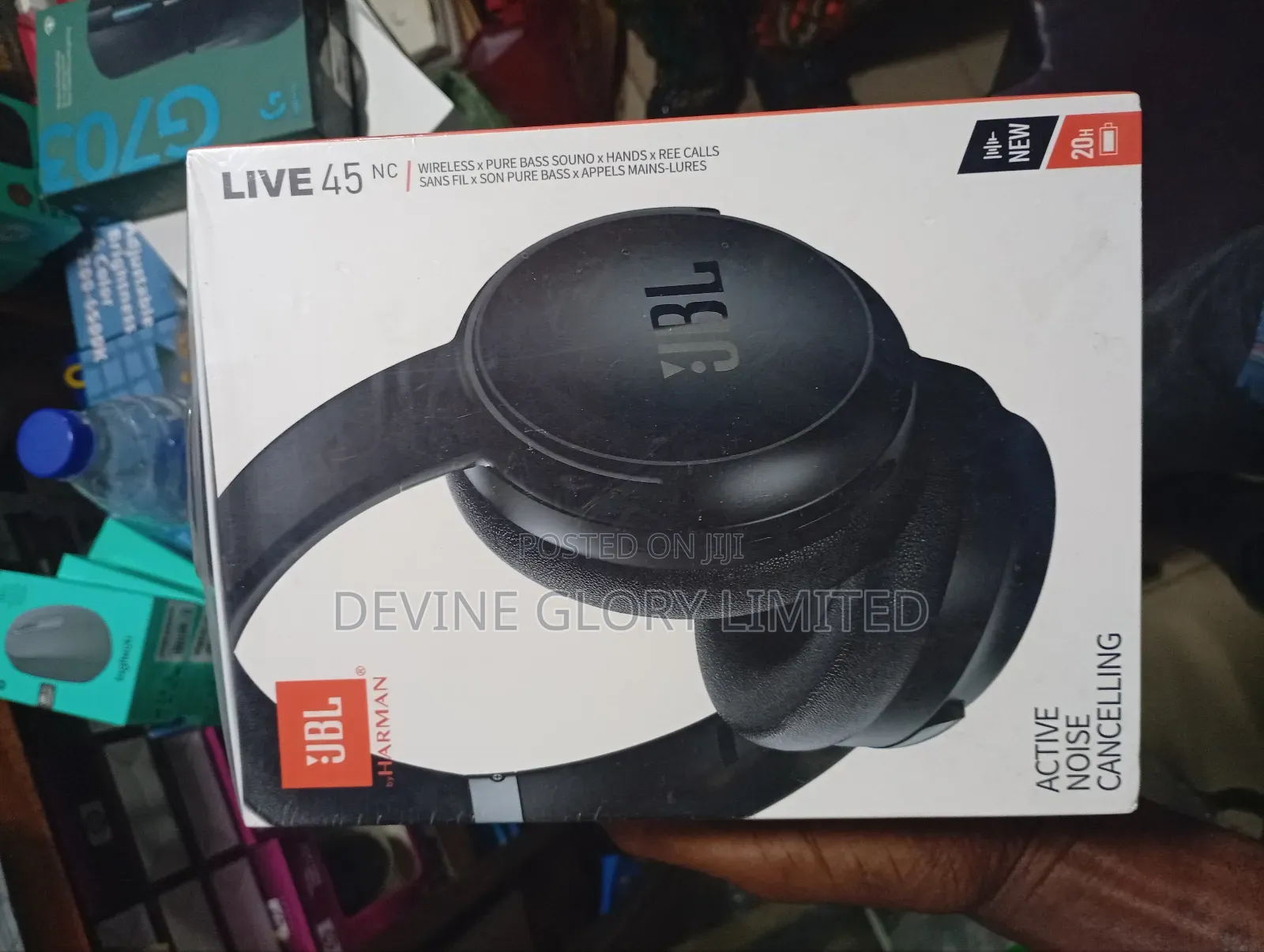 JBL Live 45 Nc Wireless on-Ear Headphones – Anc Long Battery
