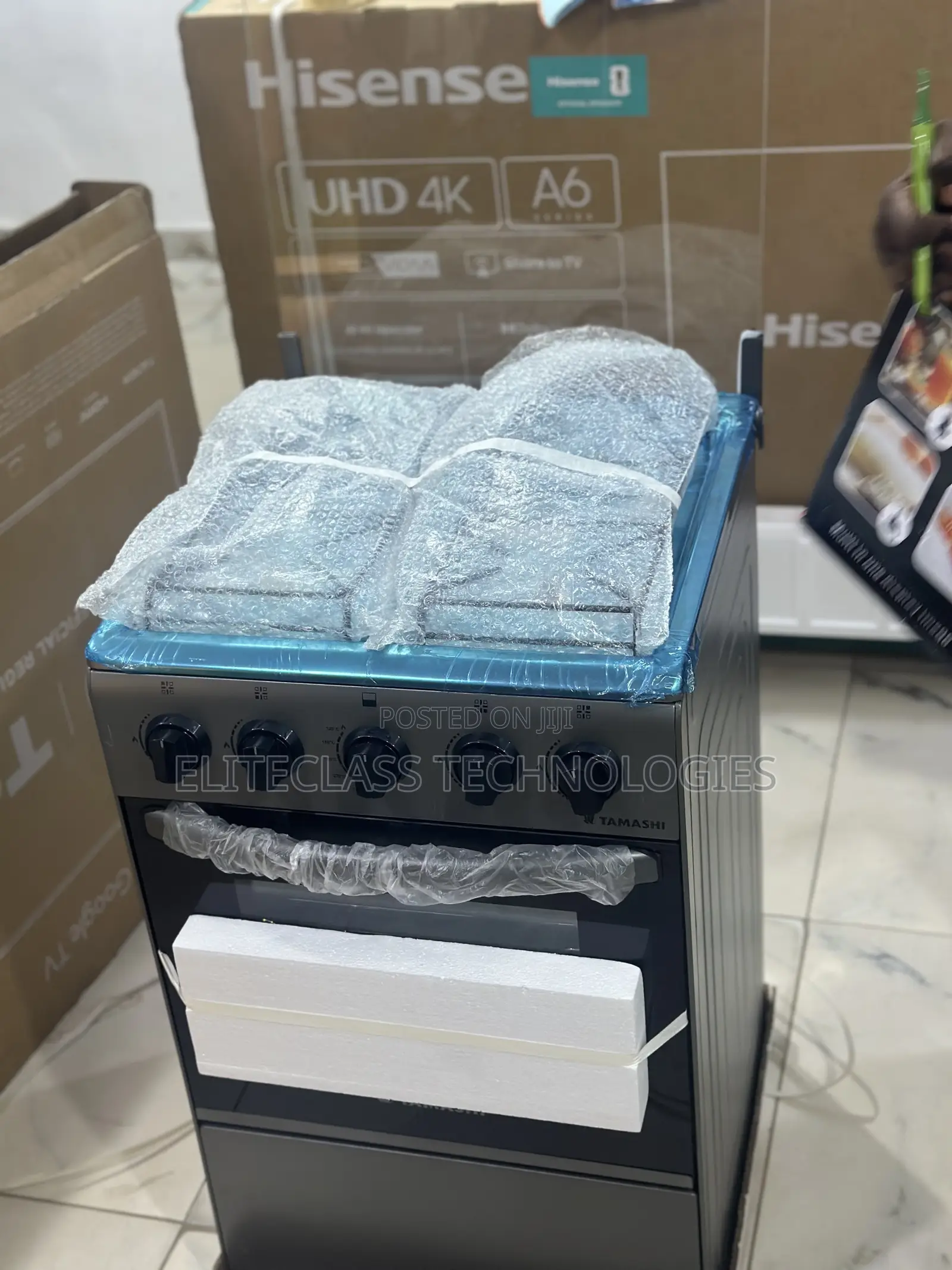 Tamashi 4-Burner Gas Cooker in 50x50 Dimensions (Ng5540g)