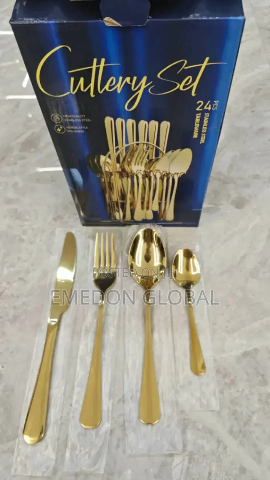 24-Piece Stainless Steel Cutlery Set