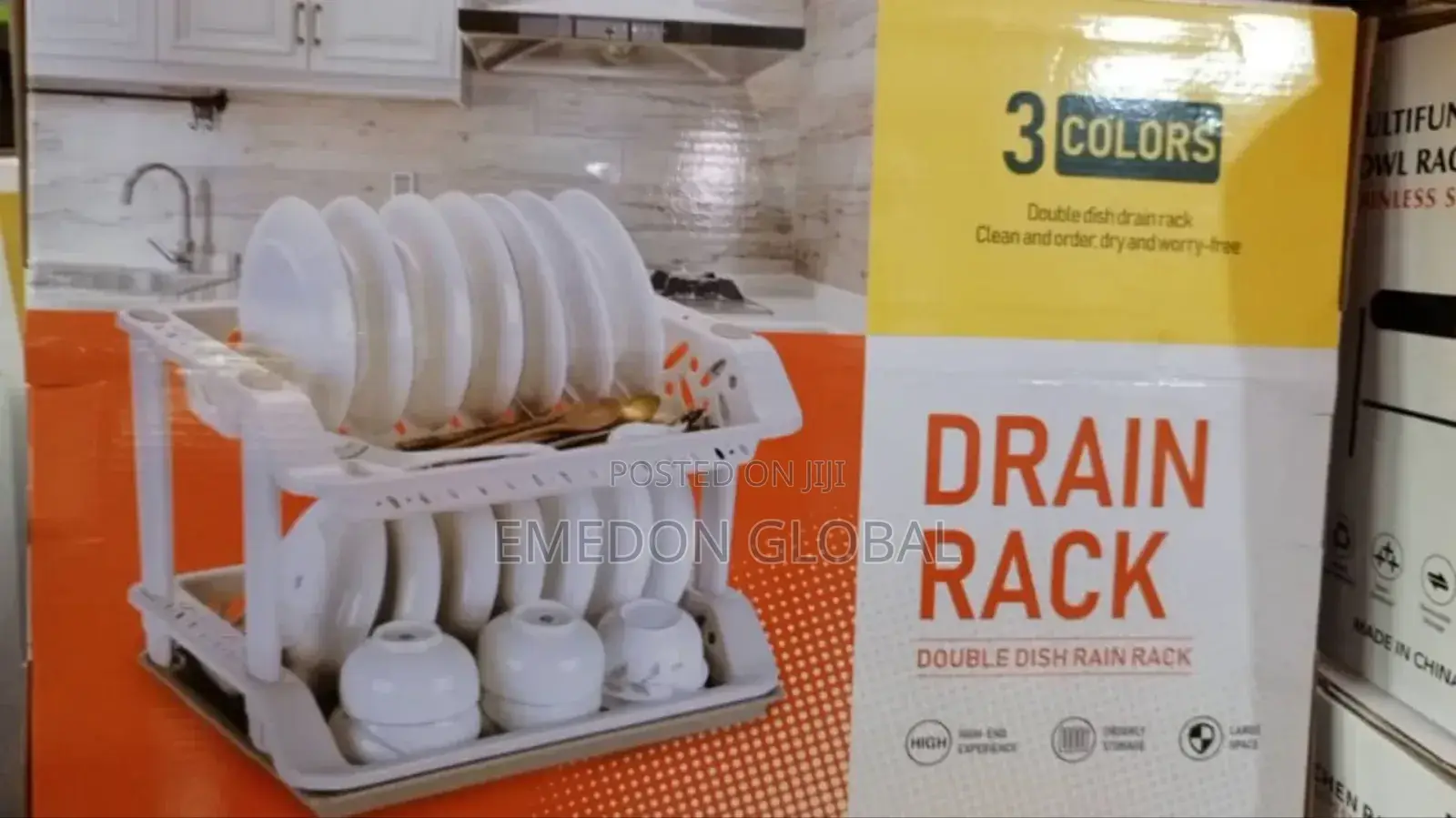 Double Dish Drain Rack,