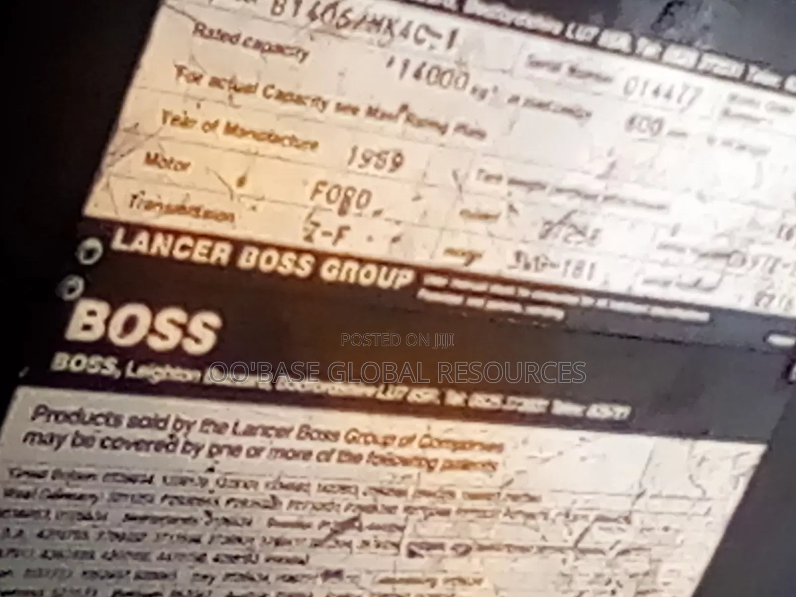 Used 30tons Boss Forklift