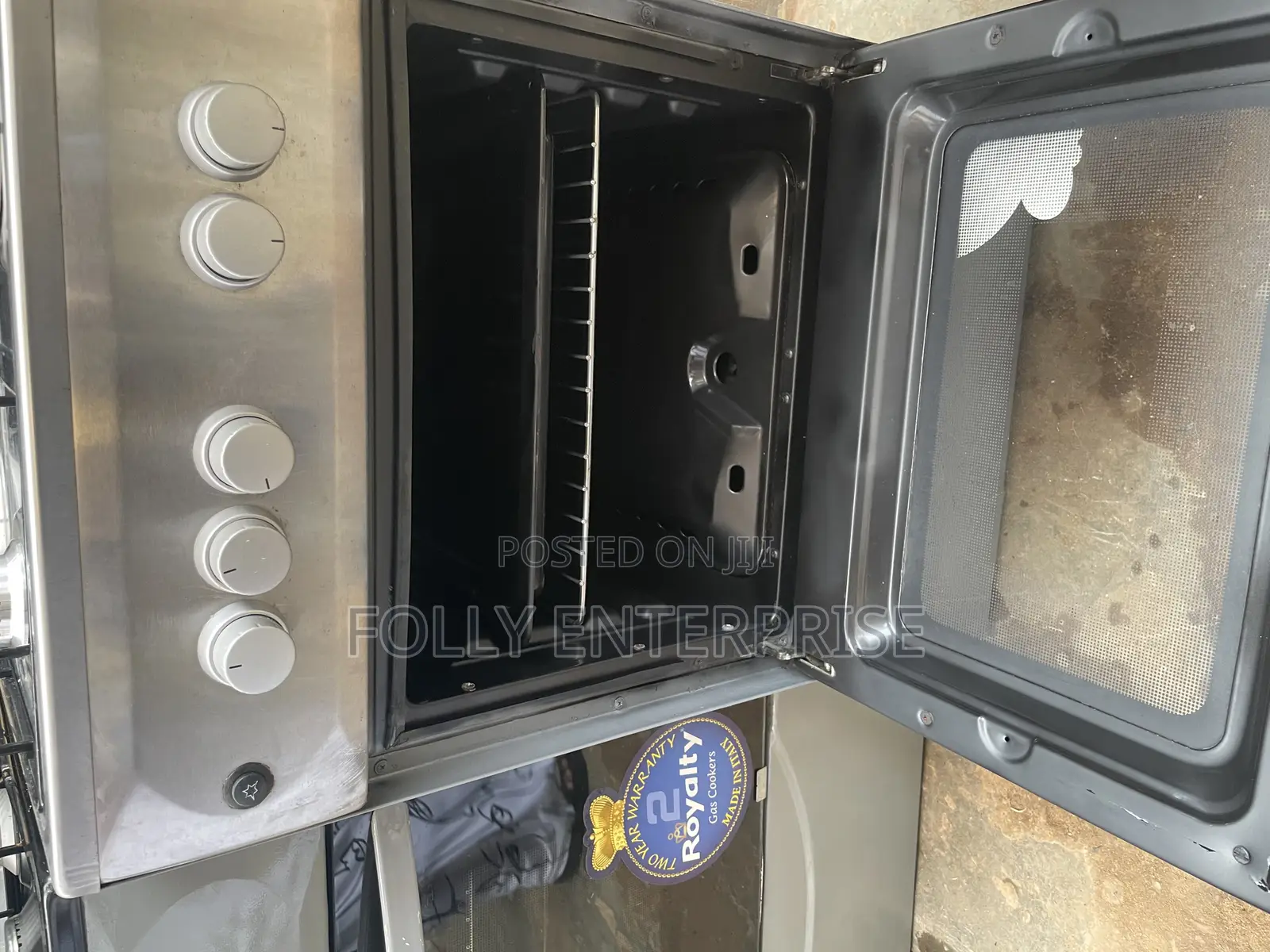 Four Burners Gas Cooker With Oven And Grill Was