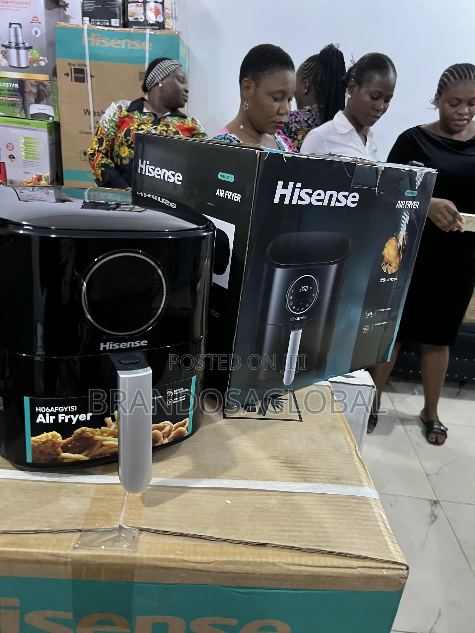 Hisense Large 5.2l Air Fryer H06afgy1s1 for Family Meals