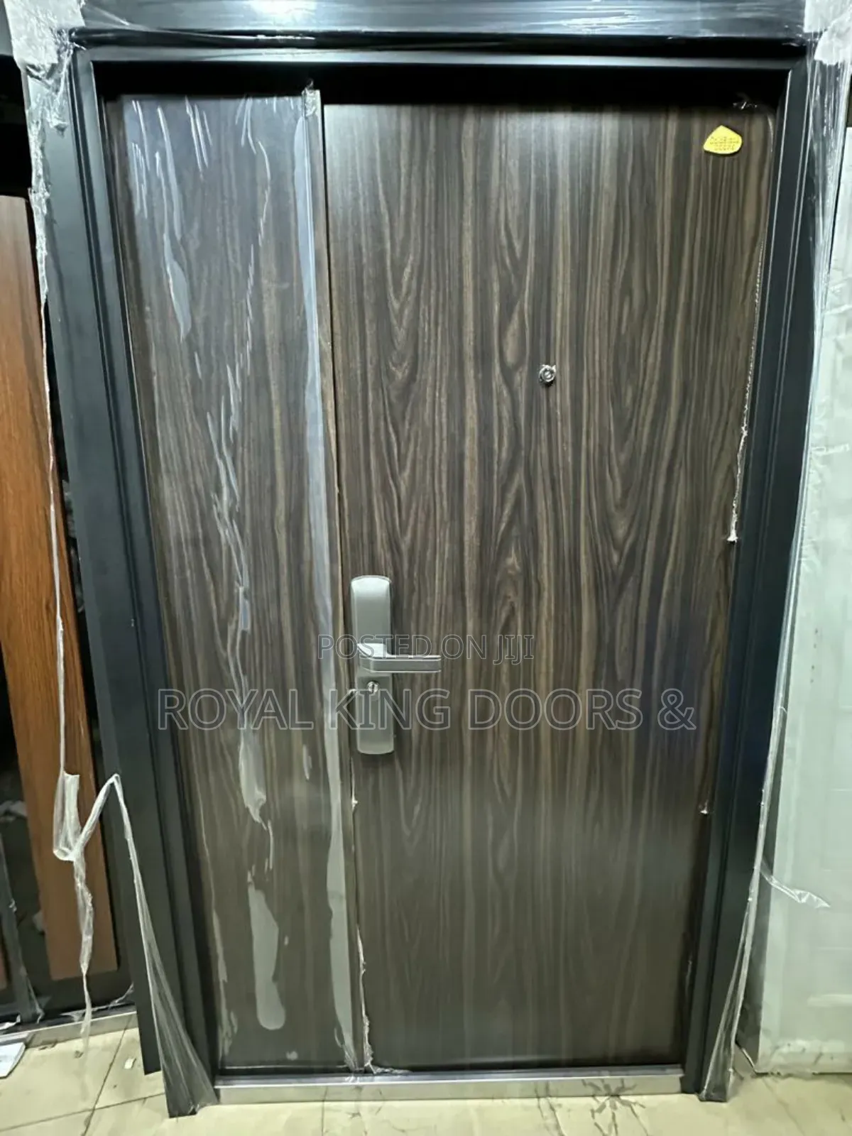 German Brown Steel Security Entrance Doors