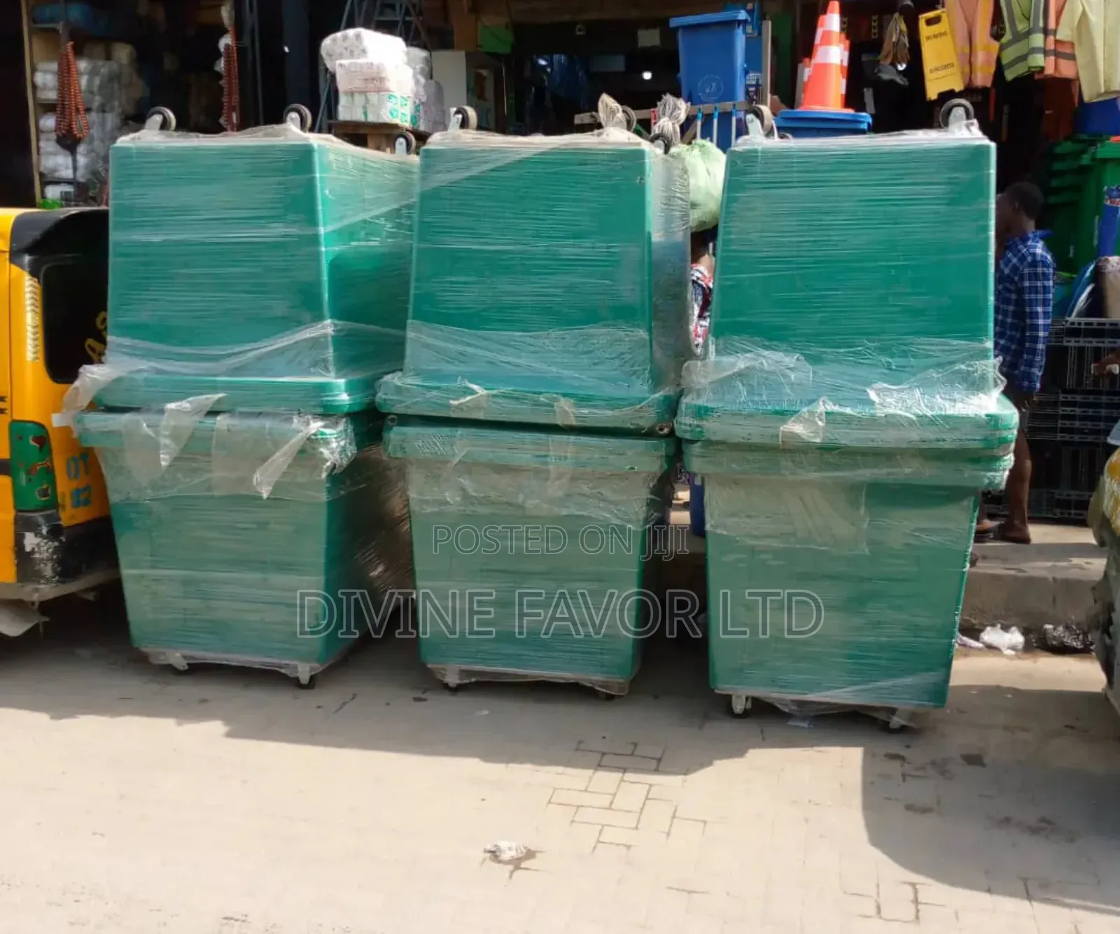 1,100 Litres Geepee Dustbin for Estate Garbage Disposal.