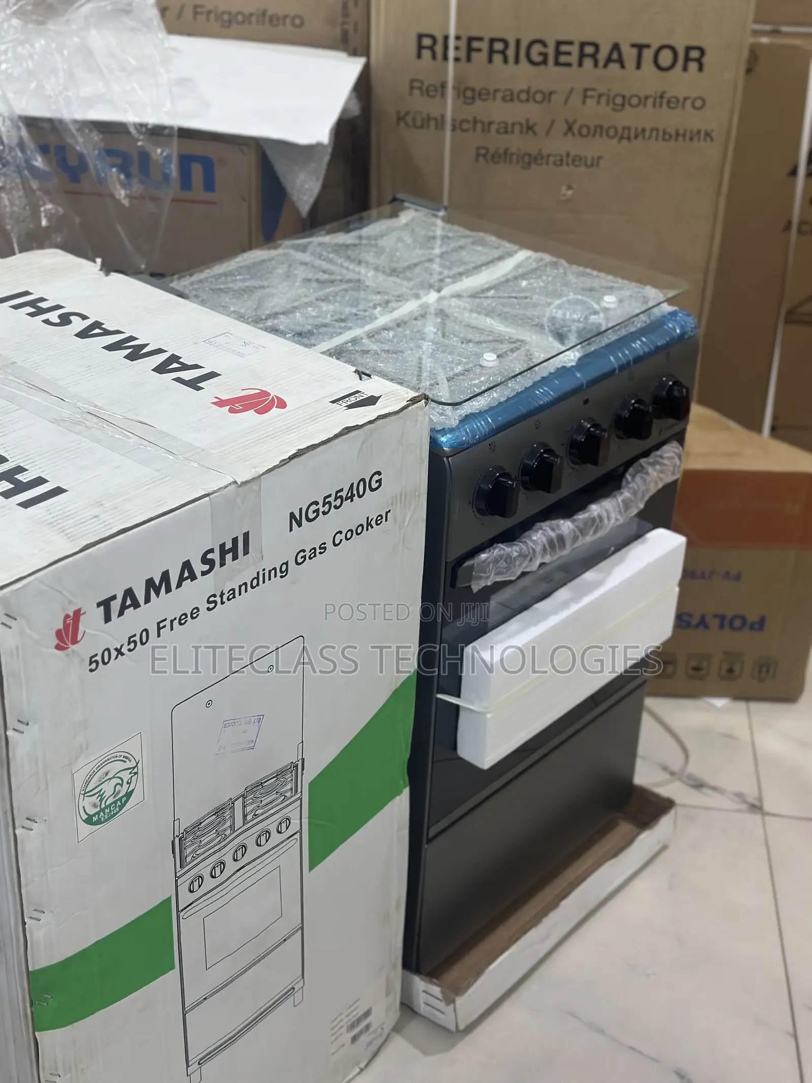 Four-Burner Tamashi Gas Cooker Unit Model > Ng5540g