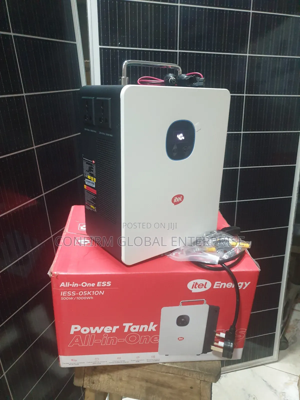 Powerful All in One 500w Itel Solar Generator + 1kwh Lithium Battery