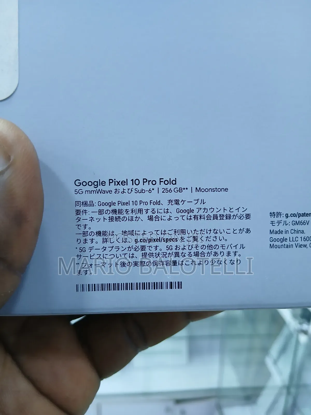 New Google Pixel 10 Pro Fold 256 GB