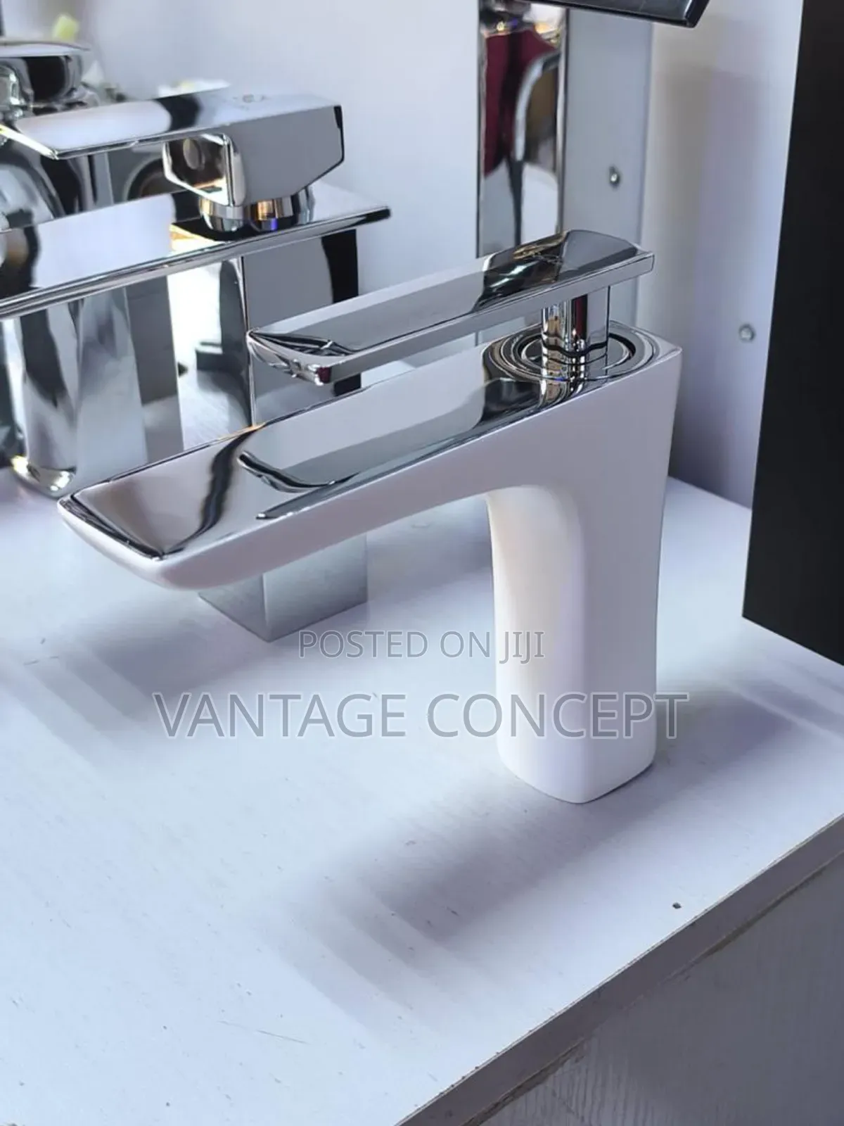 Quality Chrome and White Basin Mixer