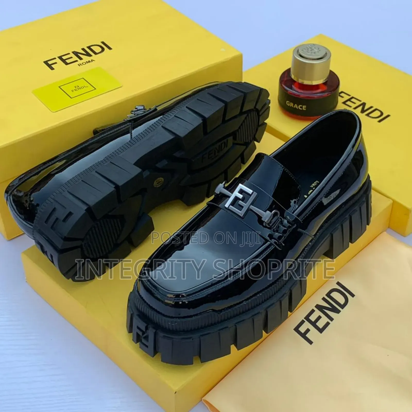 Fendi Leather Loafers for Men