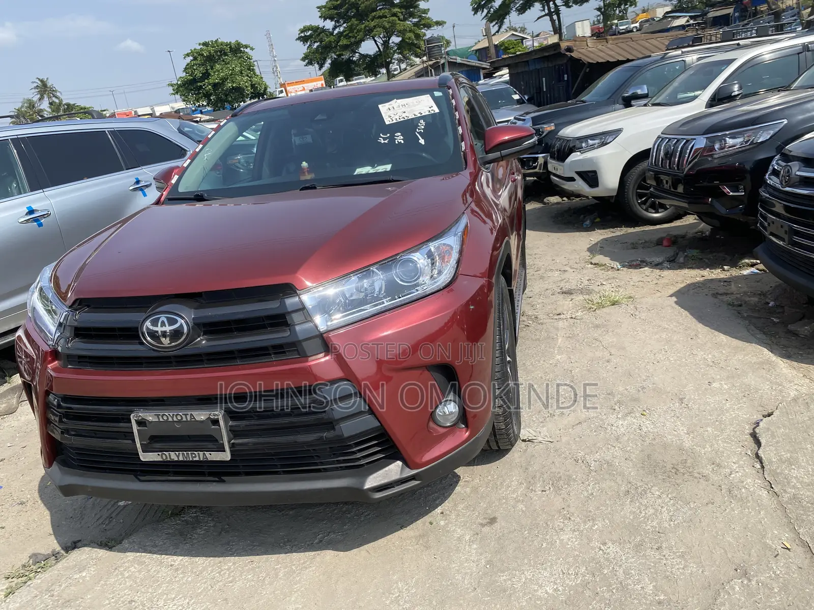 Toyota Highlander Limited Platinum V6 4x2 (3.5L 6cyl 6A) 2016 Red