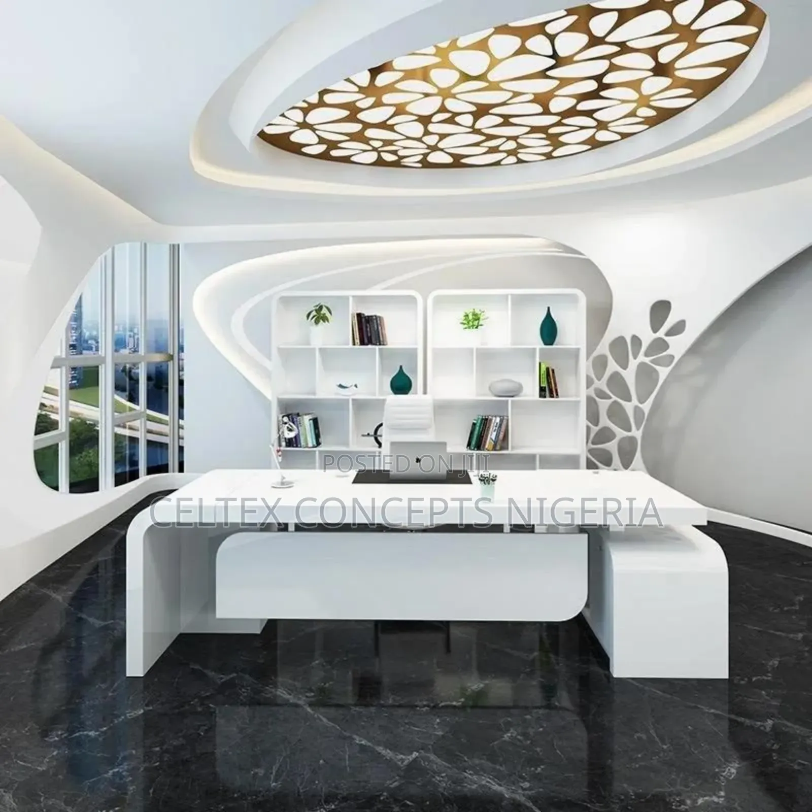 Executive Office Table White Colour