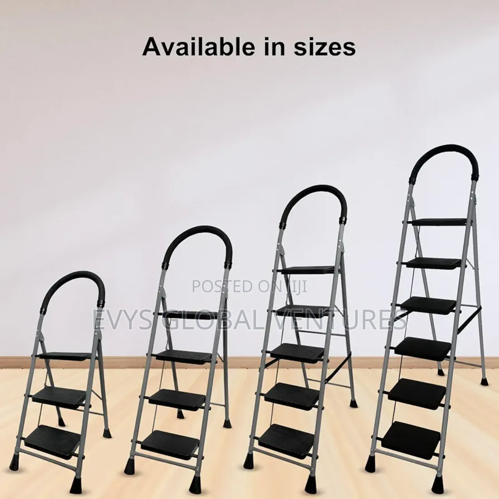 Ladder for Home Use | Sturdy Design Non-Slip Steps and Anti-Skid Feet.