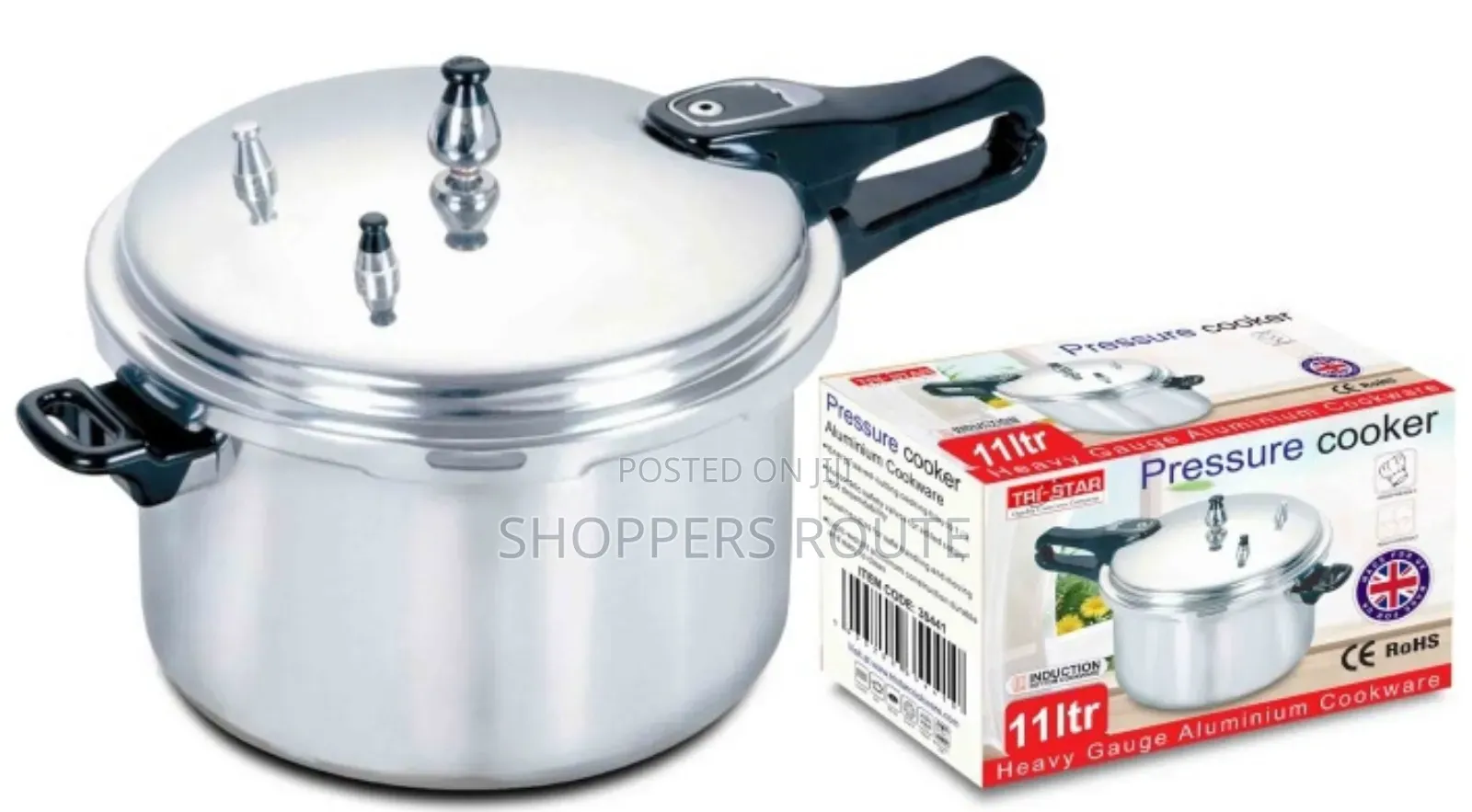 Tri Star Aluminium Pressure Cooker 11ltr