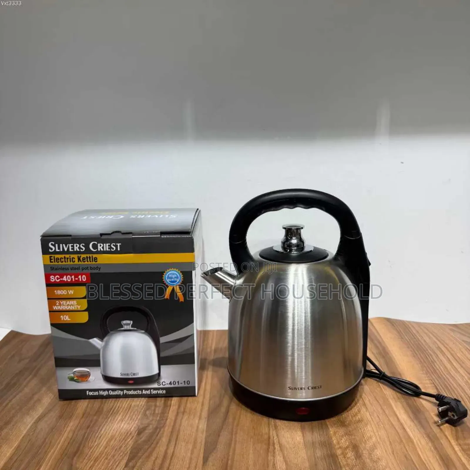 High Qulity Sliver Criest Eletric Kettle