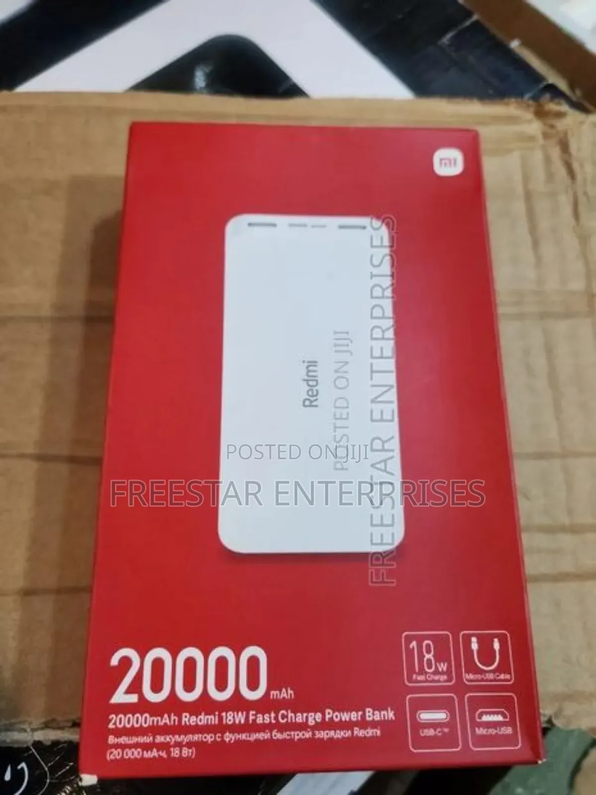 Redmi 20000mah Power Bank. Mi 18w Power Bank. Type C in and Out.