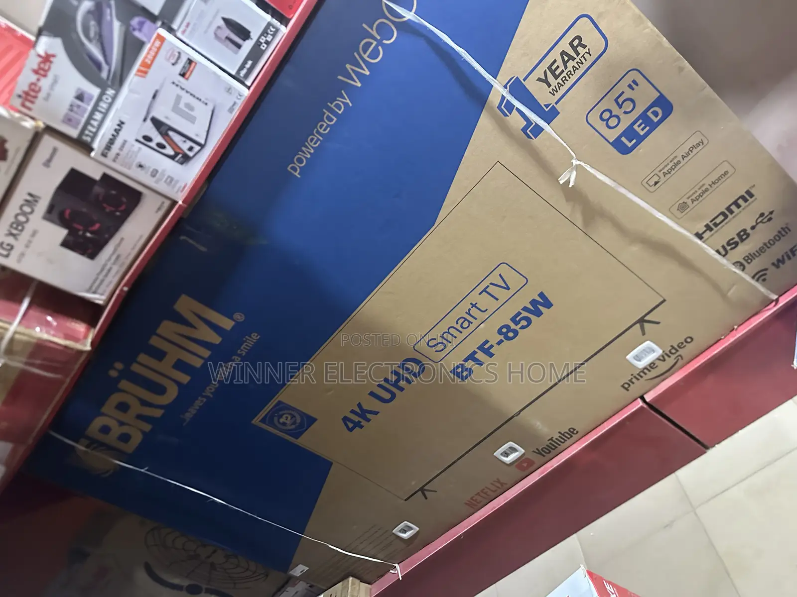 Bruhm 85 Inches 4uhd Smart Television With Warranty