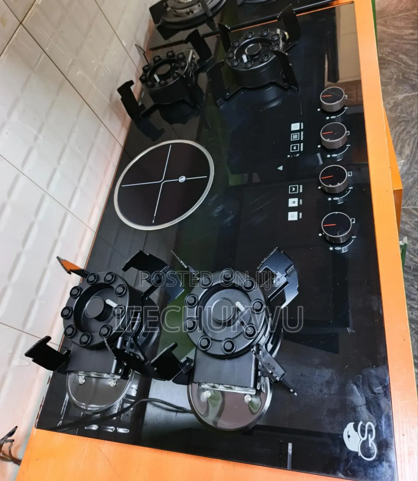 Original Gs Built-in Flips Up Gas Electric Cooker Hob 5 Burners