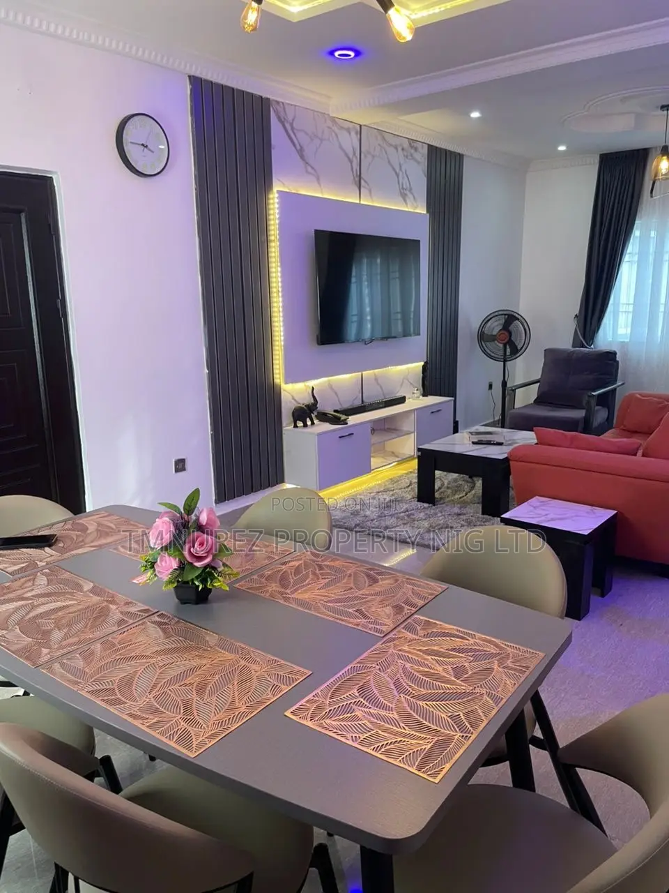 Furnished 3bdrm Apartment in Ikota, Lekki for rent