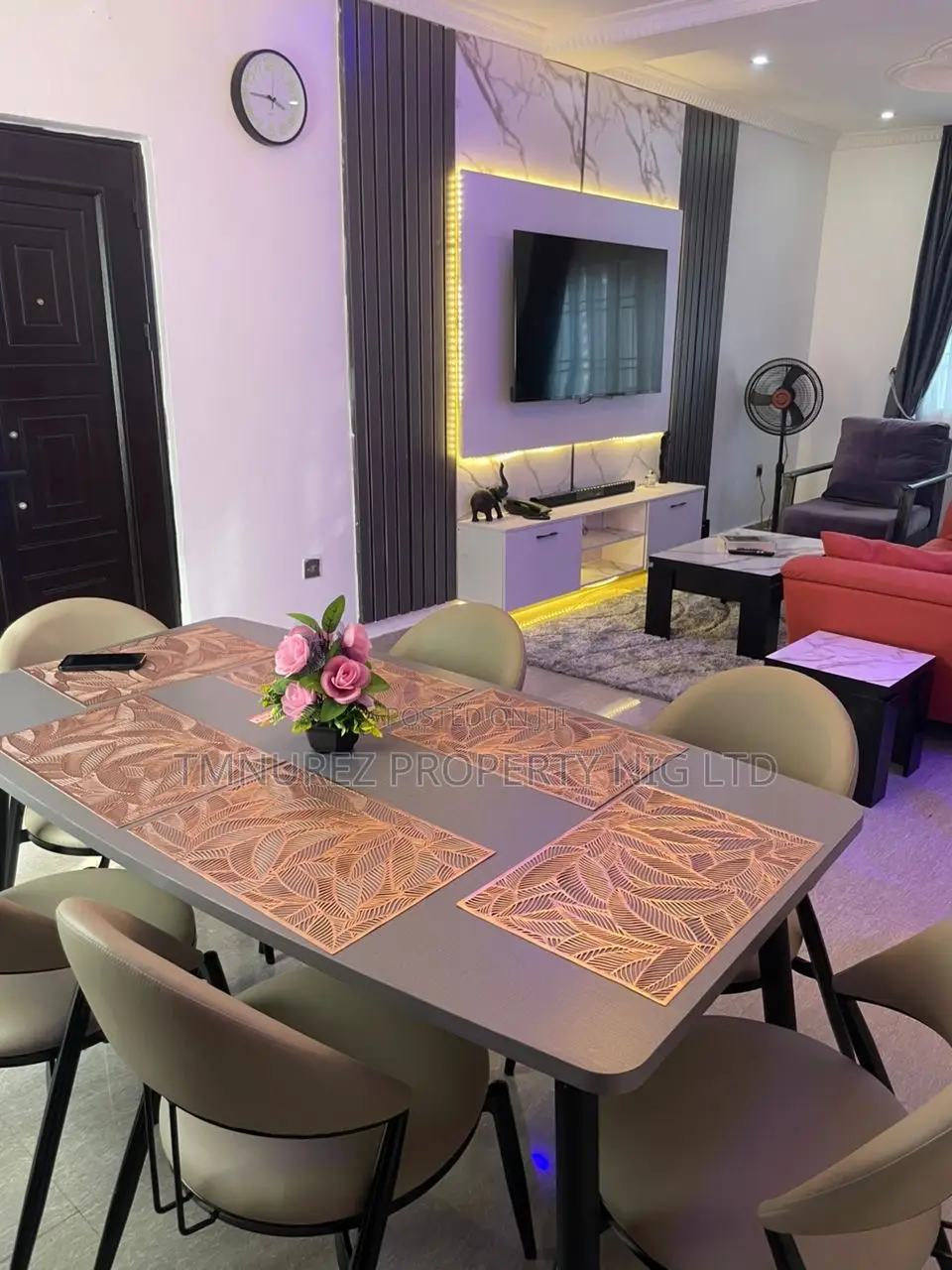 Furnished 3bdrm Apartment in Ikota, Lekki for rent