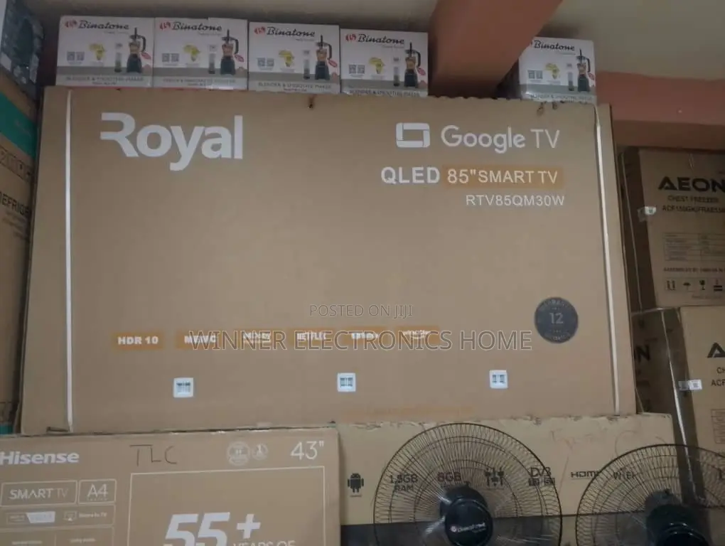 Royal 85 Inches Television Qled Smart Television Rtv85qm30w