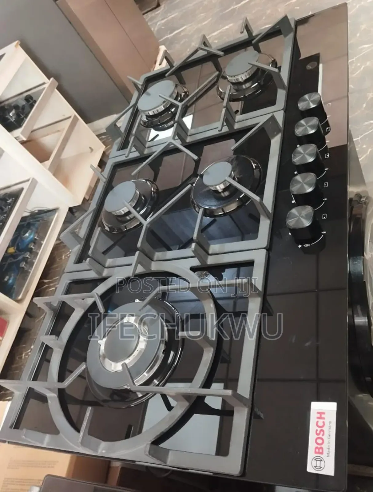 Bosch 90cm Latest New Nonbs Control Built-in 5 Burners Gas Cooker Hob