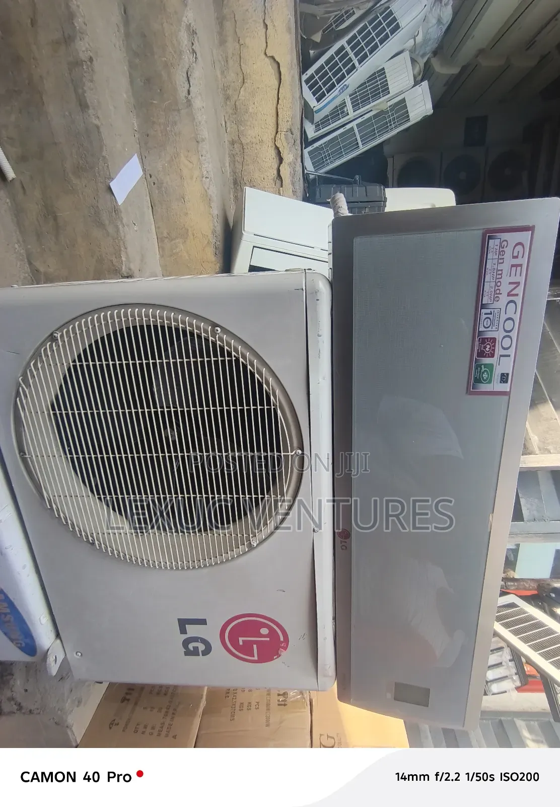 Korean Used Gen Cool Split Unit 2hp Tested Working 100% Copper