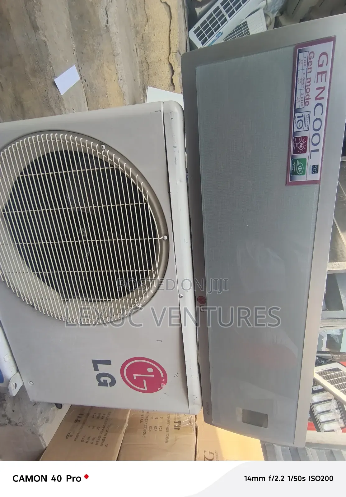 Korean Used Gen Cool Split Unit 2hp Tested Working 100% Copper