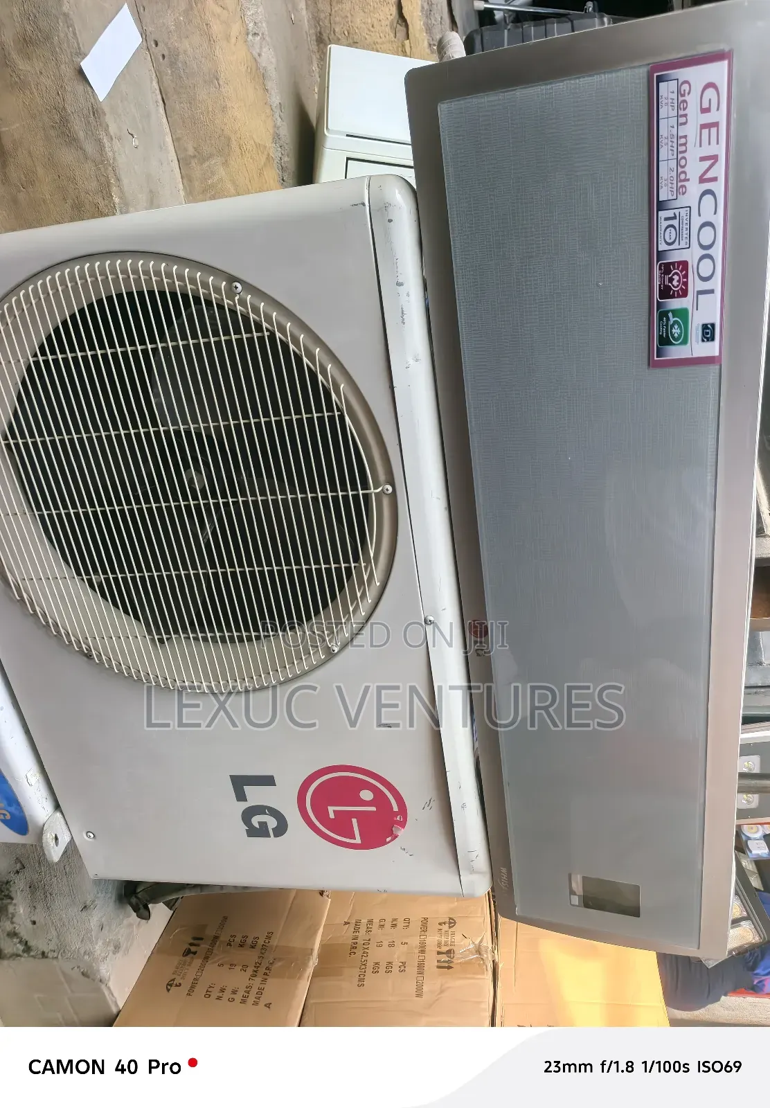 Korean Used Gen Cool Split Unit 2hp Tested Working 100% Copper