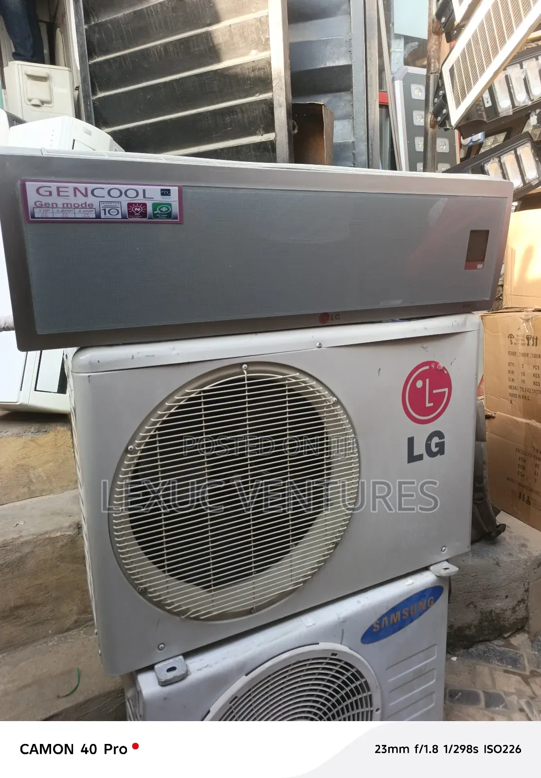 Korean Used Gen Cool Split Unit 2hp Tested Working 100% Copper