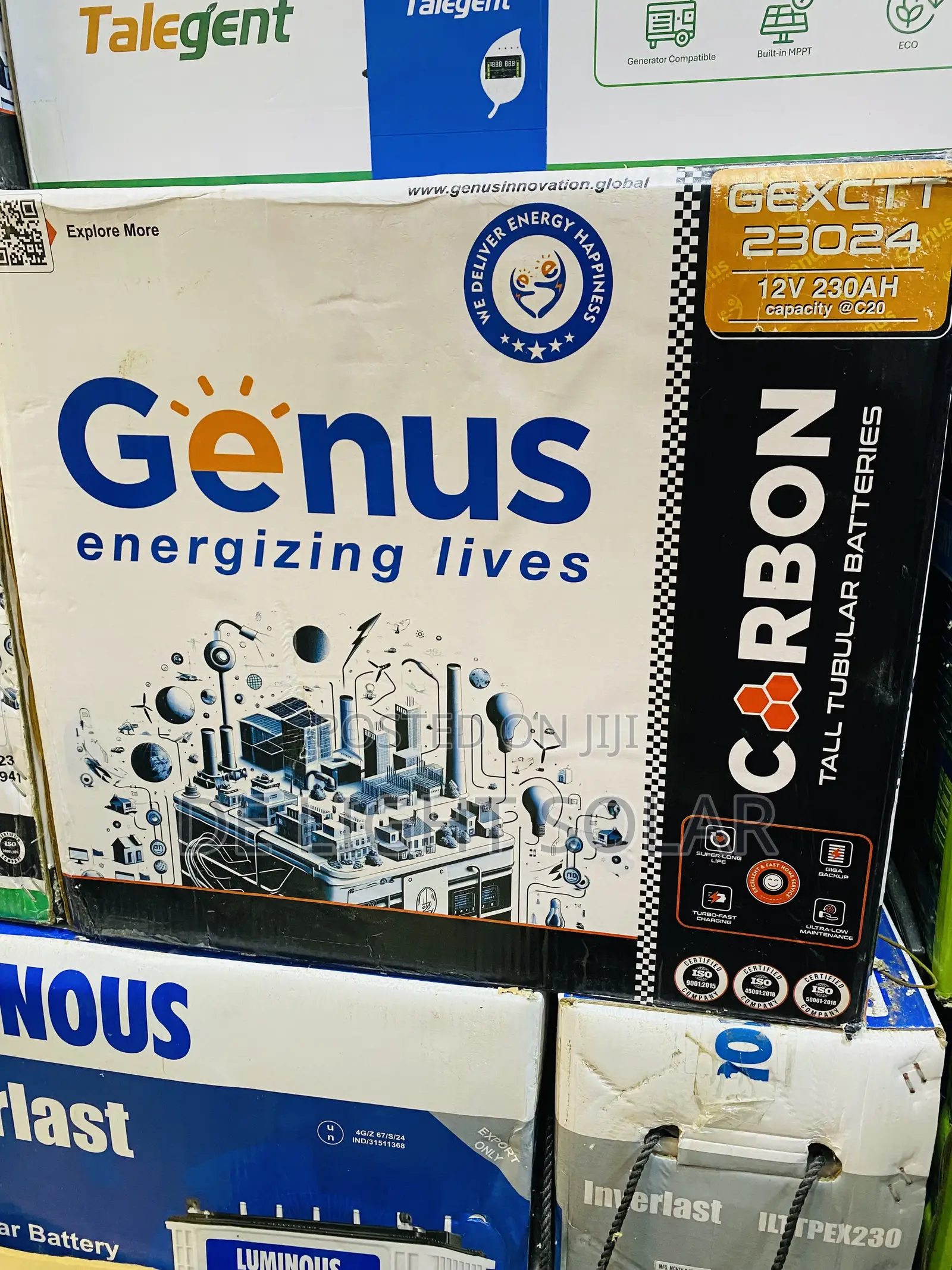 230ah Genus Tubular Battery